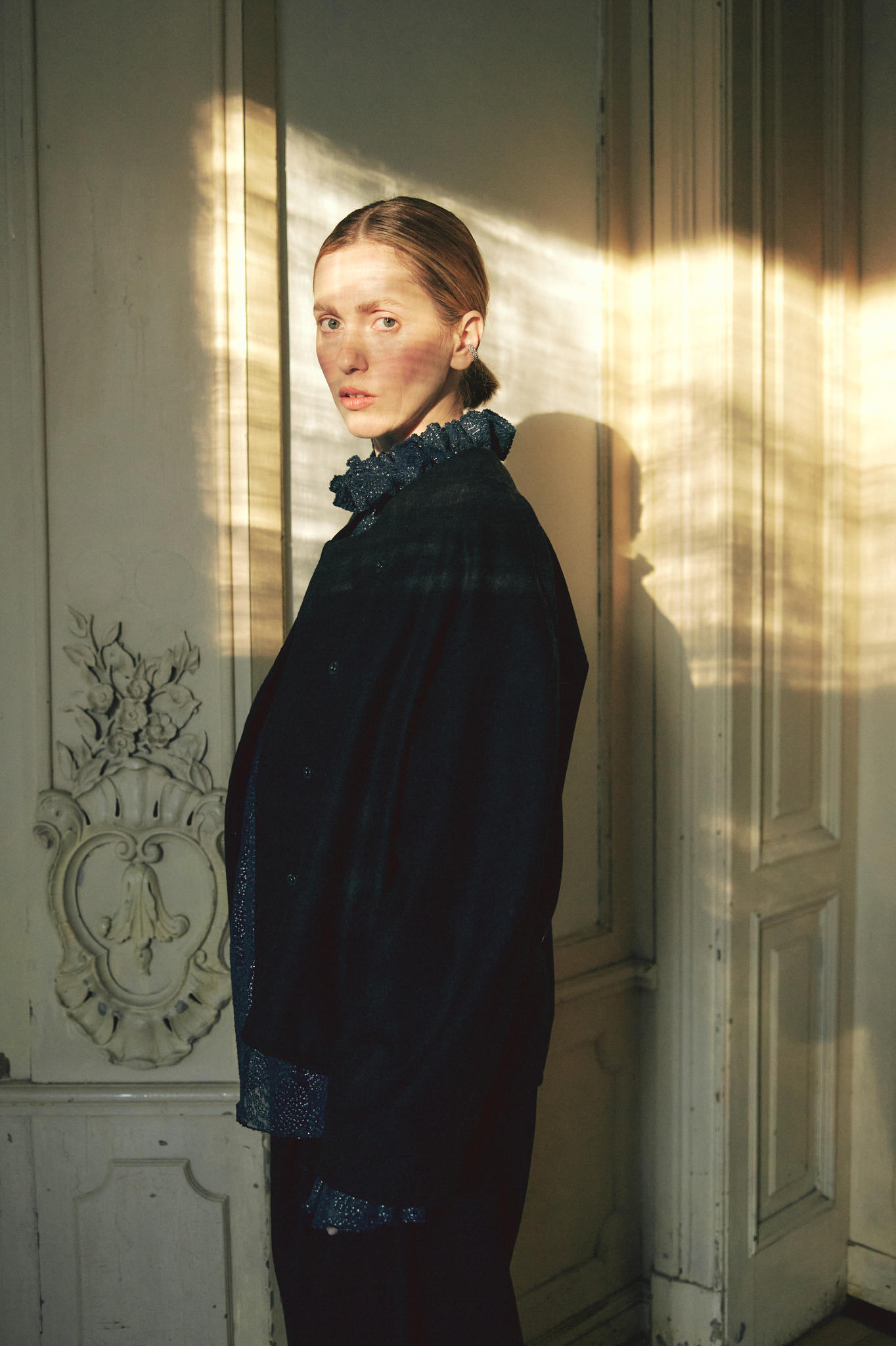AURELIA & ZWEI FRAUEN Esther košile Dark Navy hvězdice
