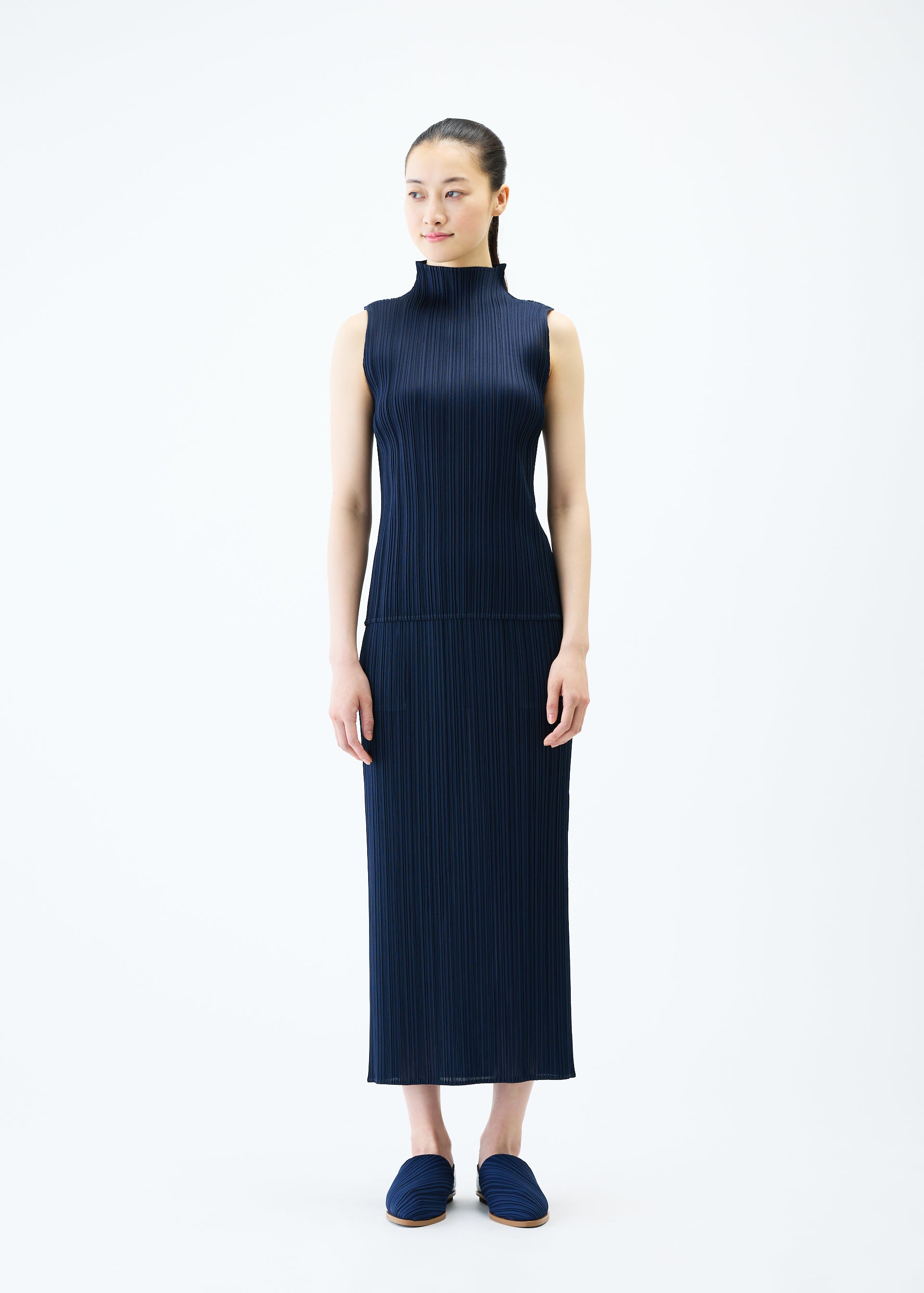 Issey Miyake New Colorful Basics 4 sukně carmine s kapsami