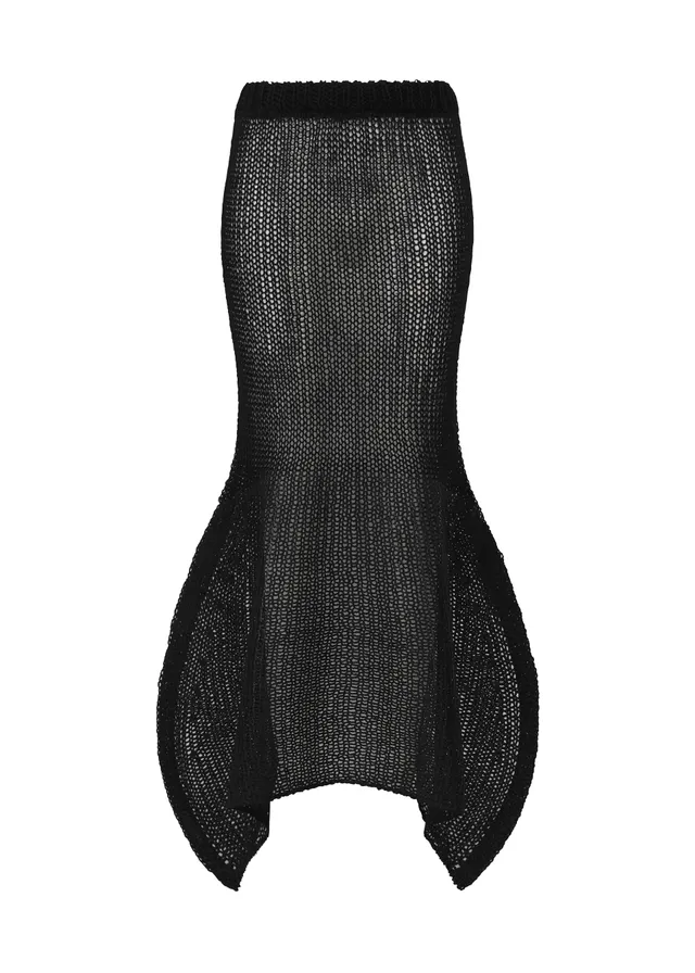 Issey Miyake Panini Pulled sukně pink lisovaná