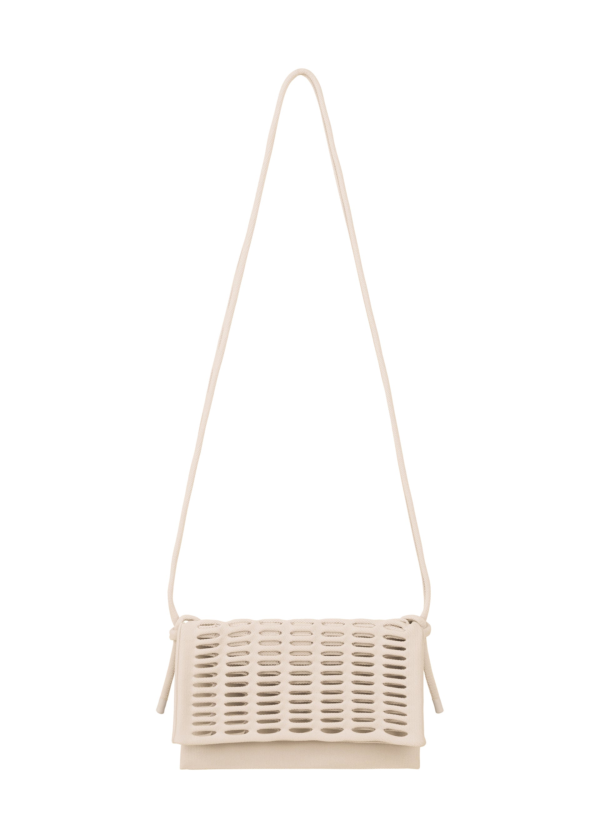 Issey Miyake Mokko Flap Pouch kabelka růžová pletená