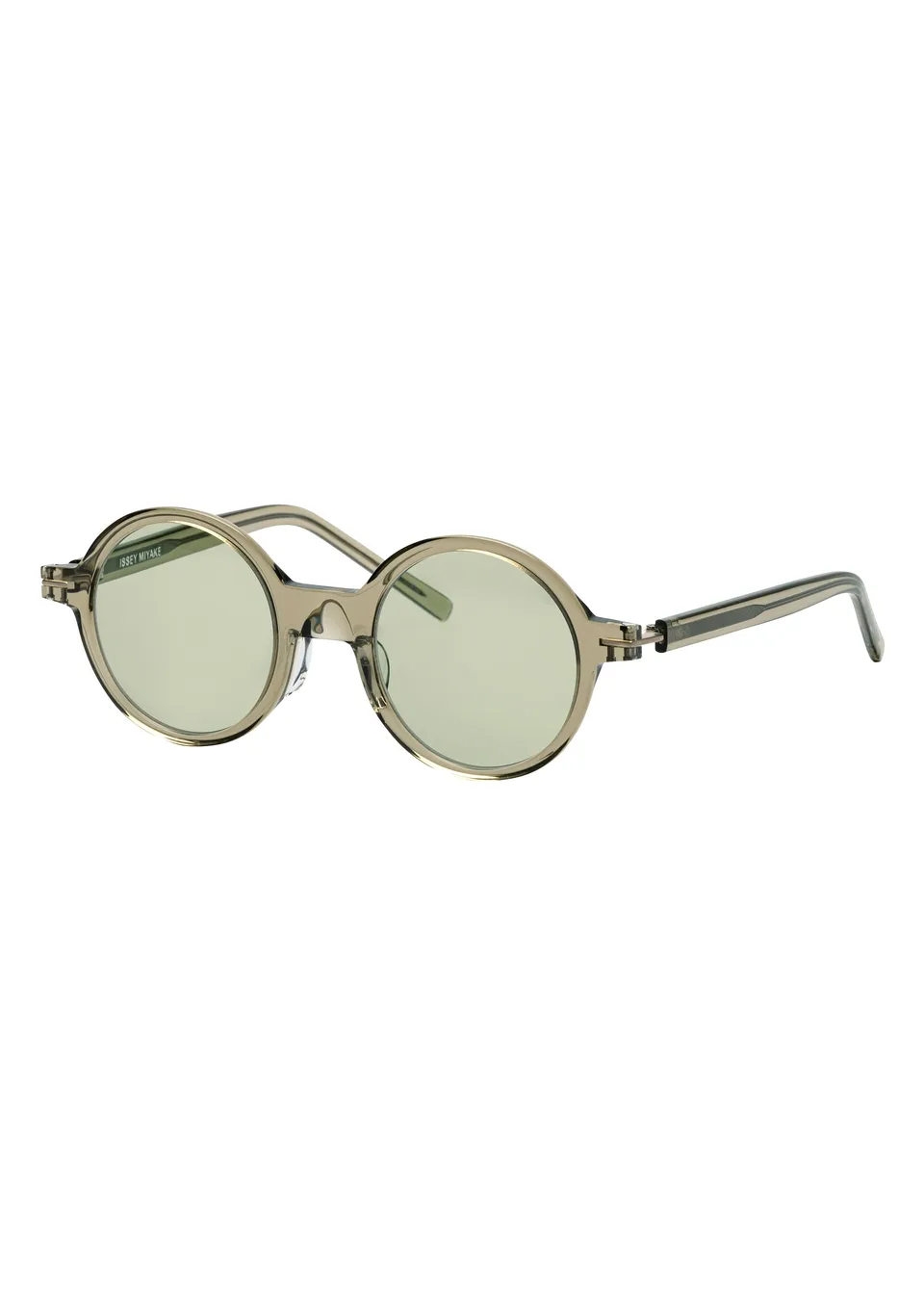 Issey Miyake Geometry-Round brýle khaki zelená skla
