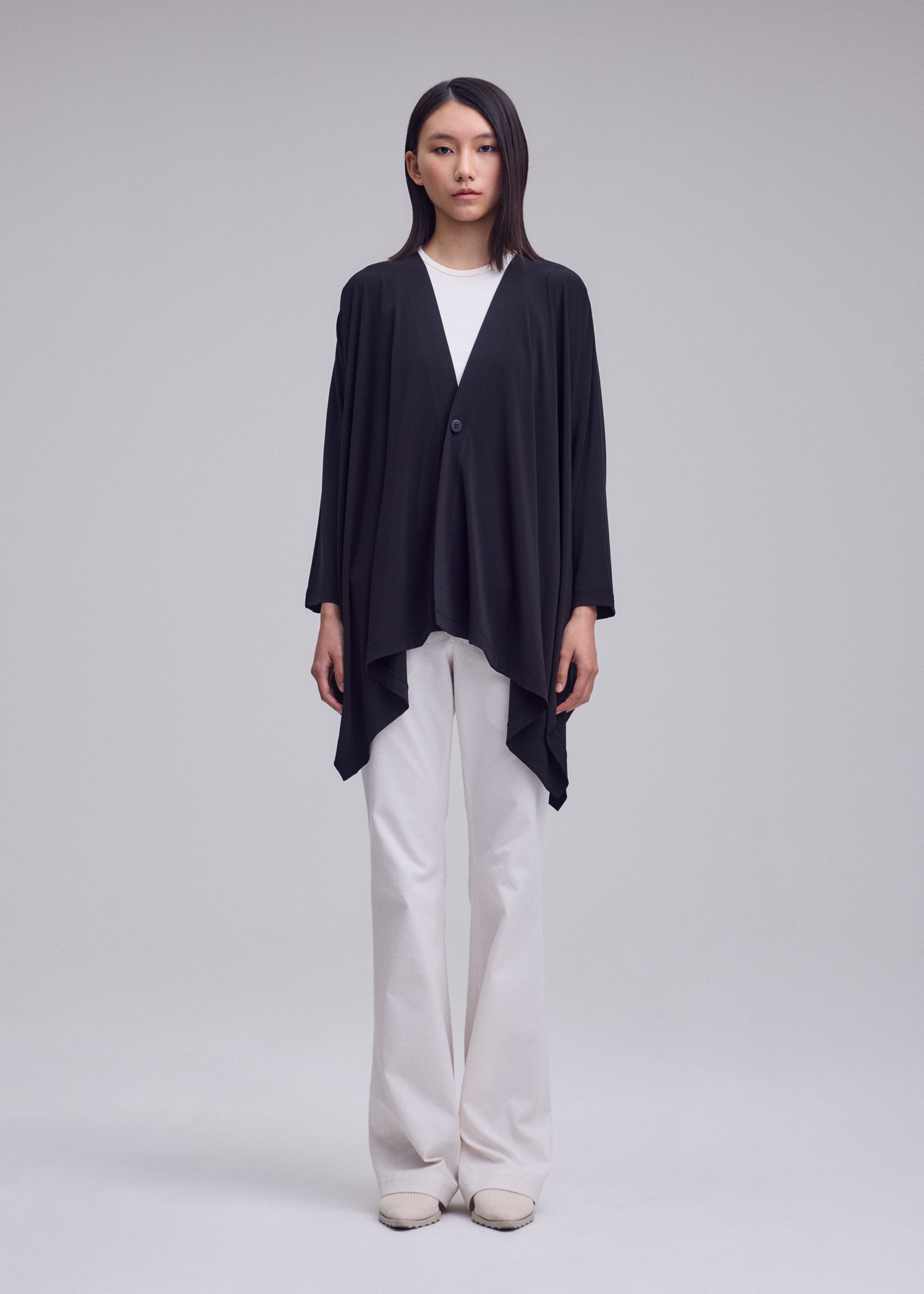 Issey Miyake Drape Jersey-68 kardigan splývavý