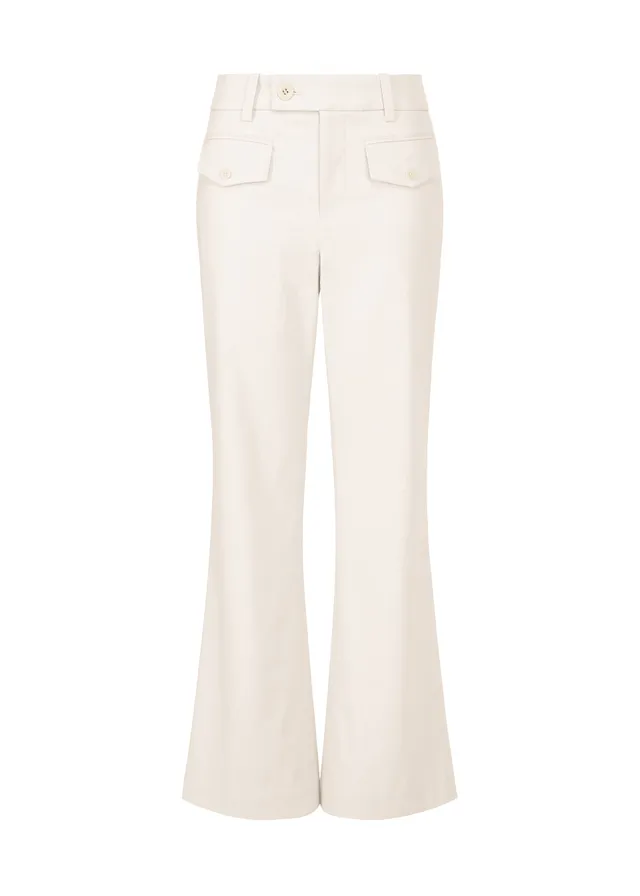 Issey Miyake Grainy Pants kalhoty off-white strečové