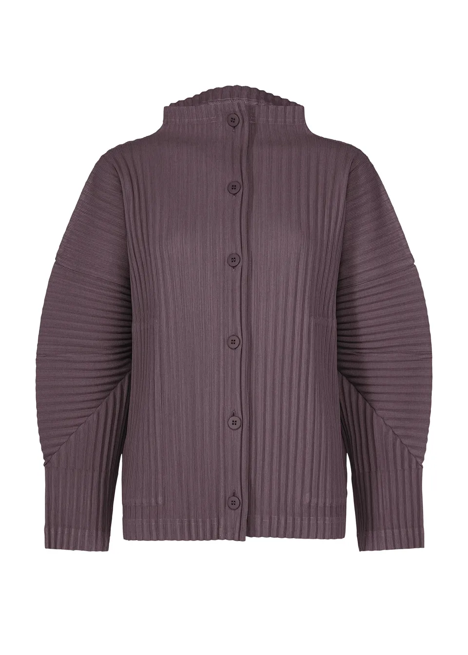 Issey Miyake Corduroy Pleats MI63690 kardigan taupe dámský