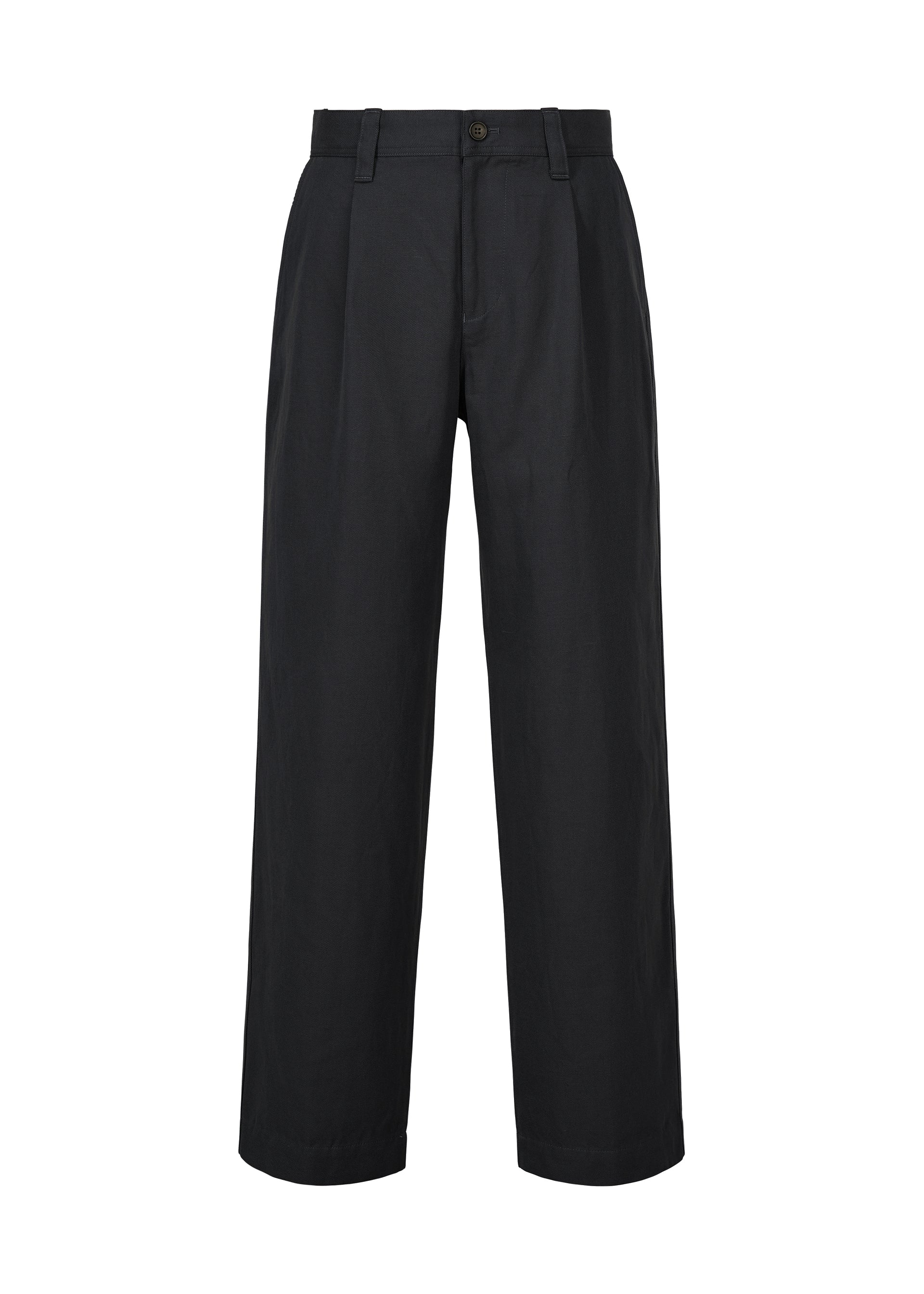 Issey Miyake Im Men Tough Wool Cotton kalhoty ivory vlněné