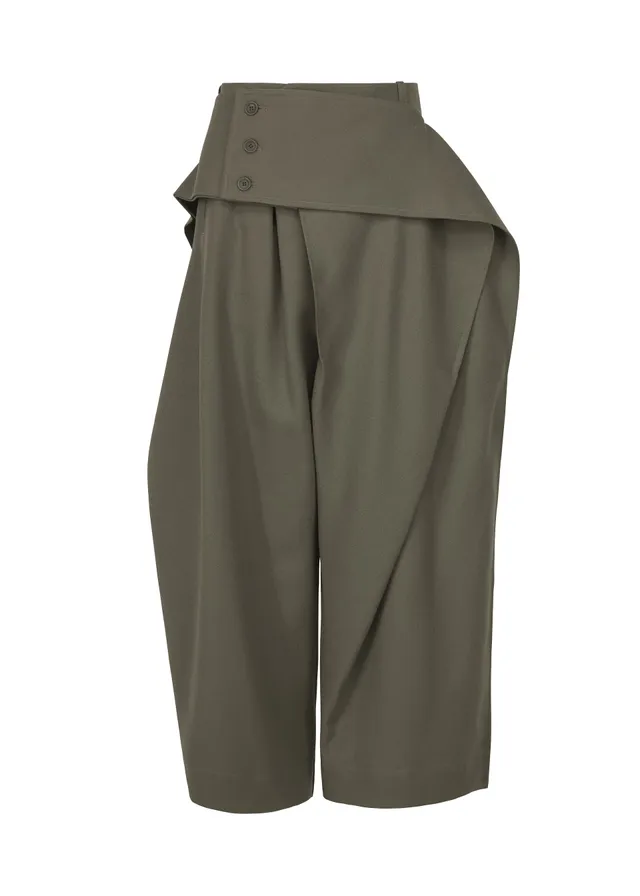 Issey Miyake Calligraph kalhoty černé vel. 2 vlněné