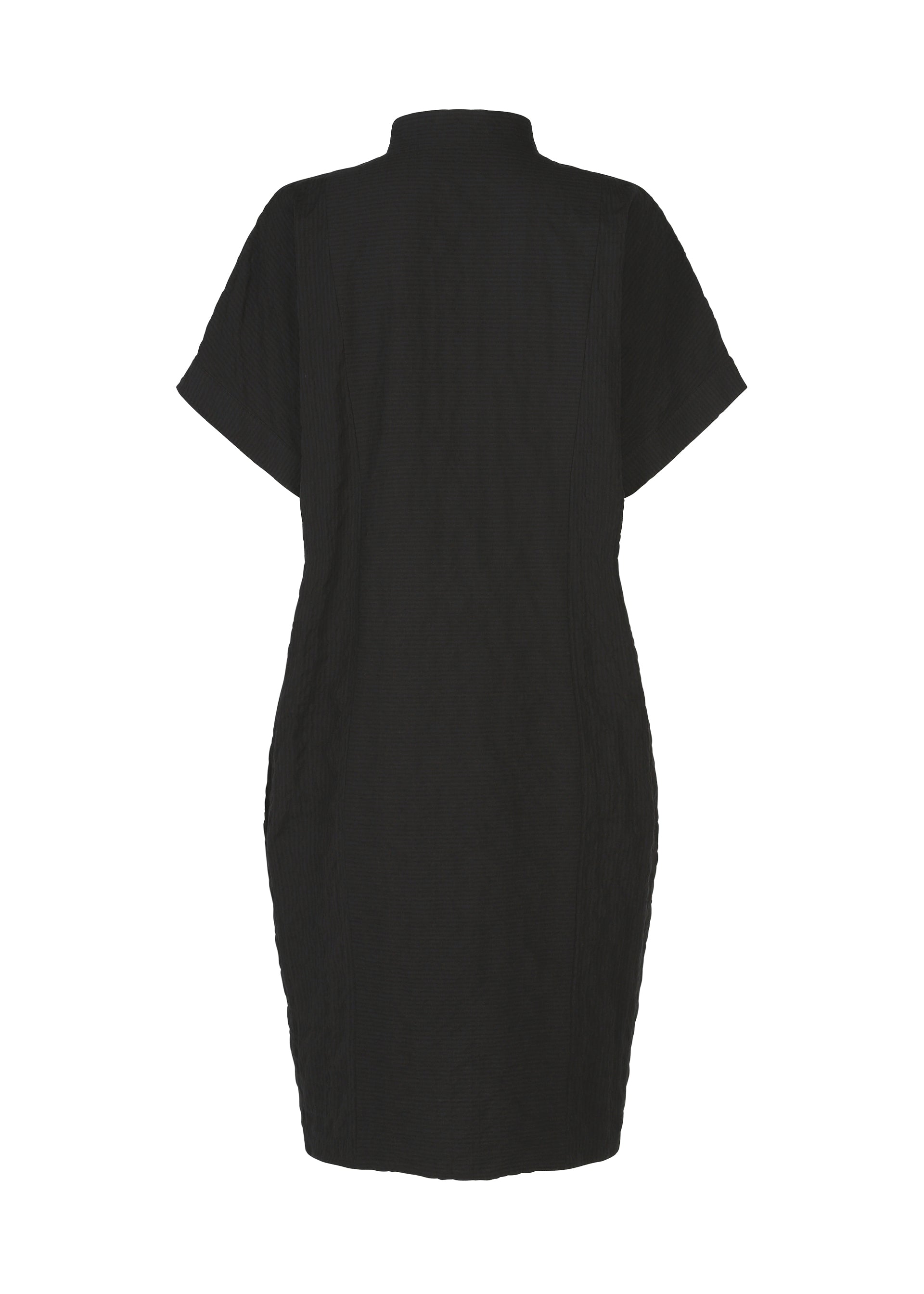 Issey Miyake Ripple Stripe tunika bílá bavlněná