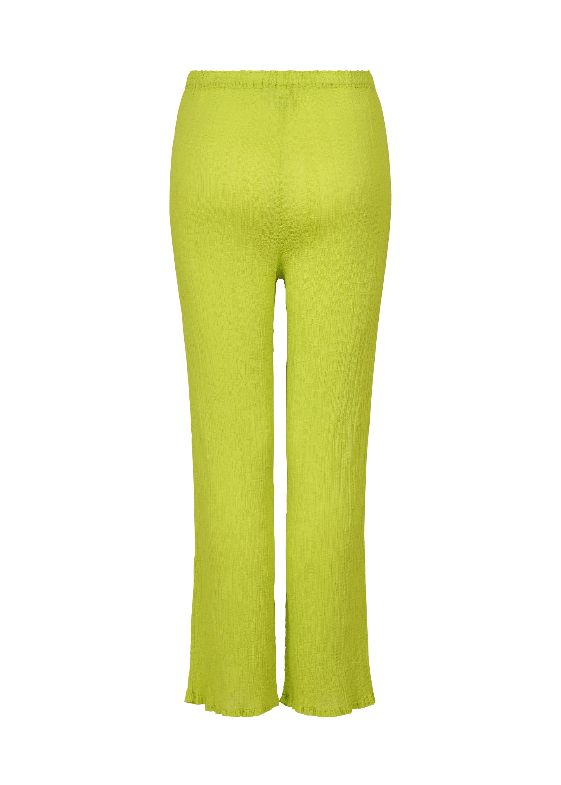 Issey Miyake See-Through Crepe kalhoty černé