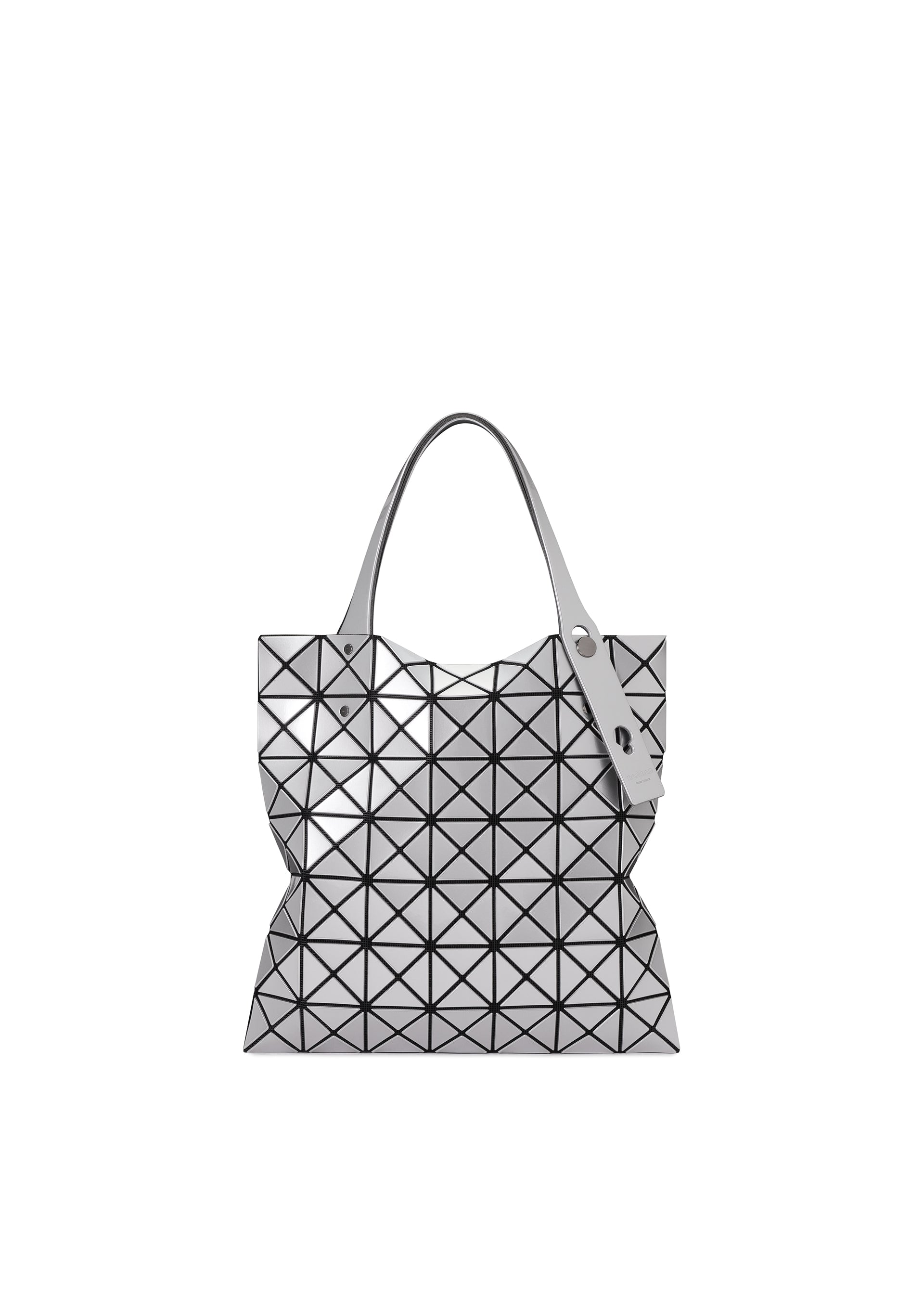 Issey Miyake Prism tote bílý geometrický