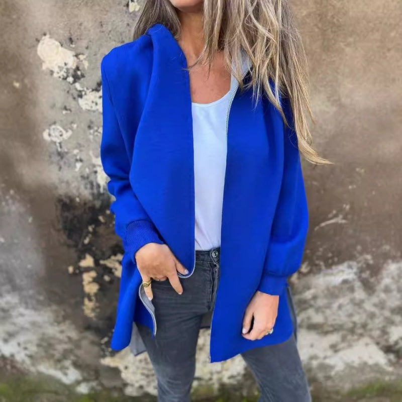 Norielle cardigan dámský svetr s kapucí červená M