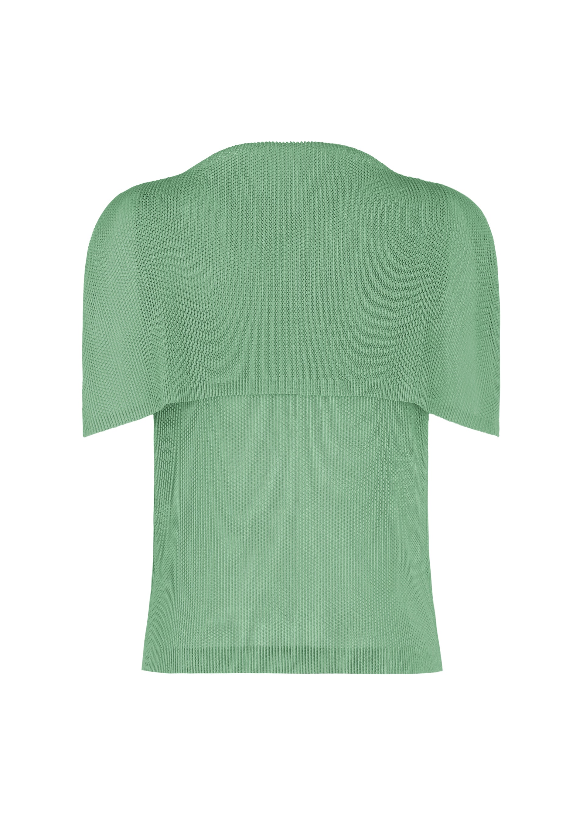 Issey Miyake Tatami August top s lodičkovým výstřihem modrý