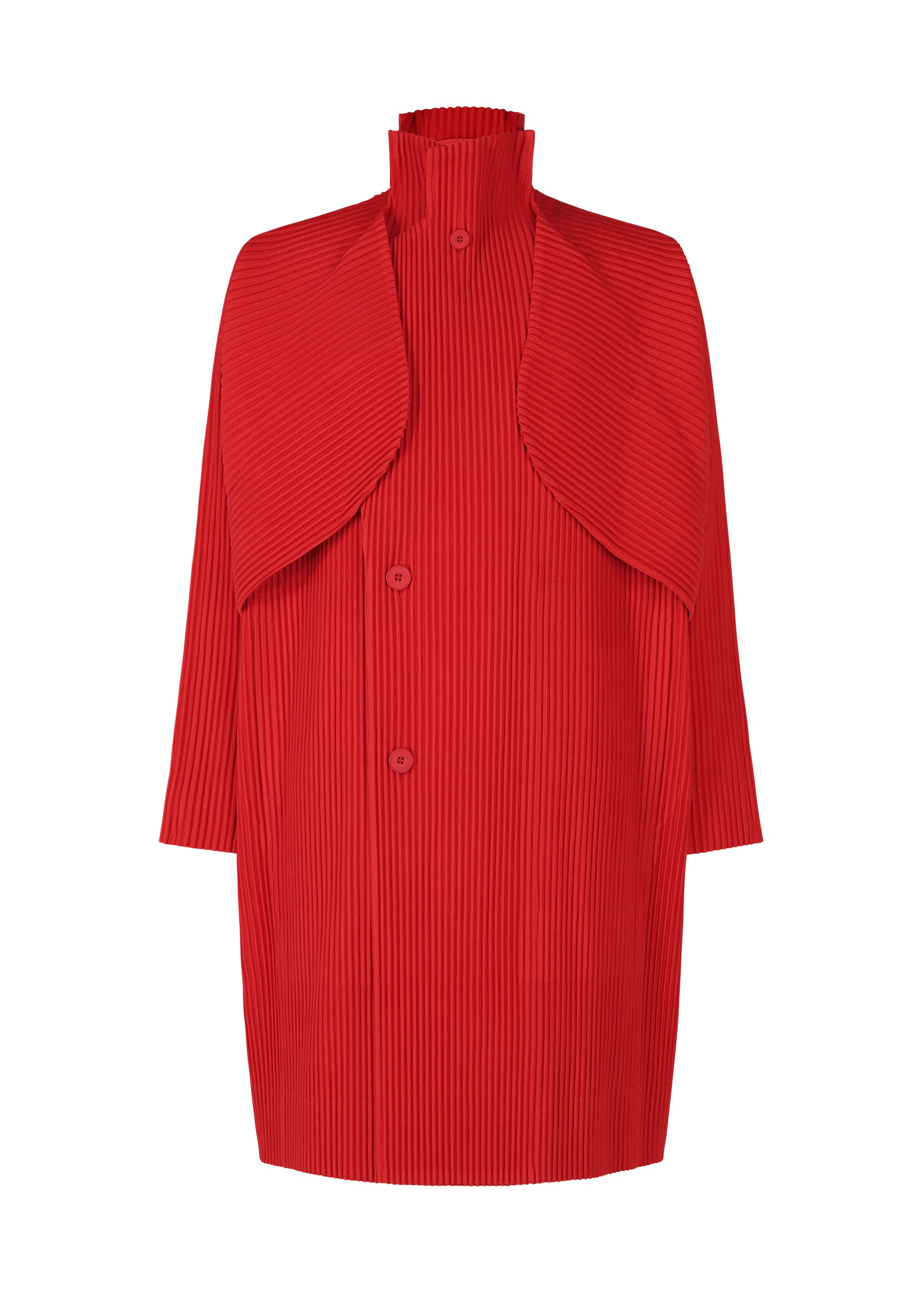 Issey Miyake Cover Fold kabát černý 3