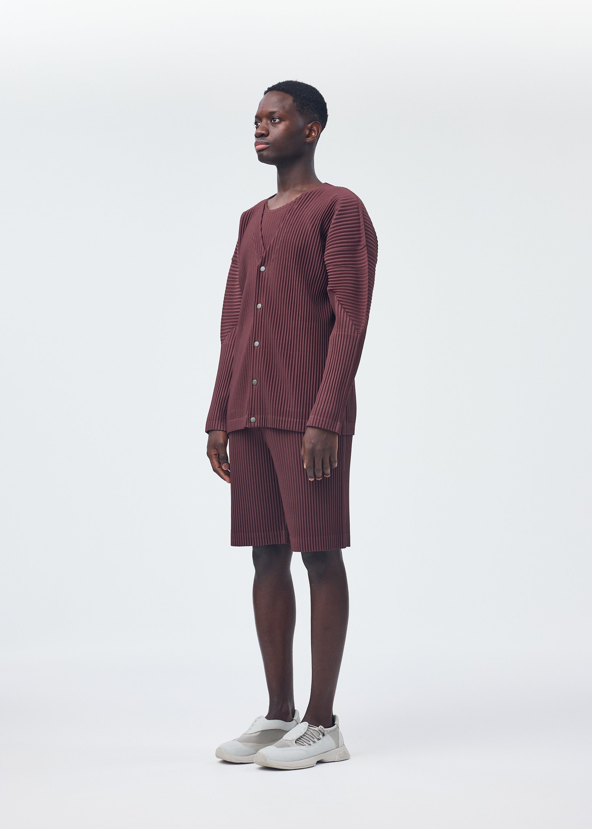 Issey Miyake Color Pleats kardigan Fluorite Pink