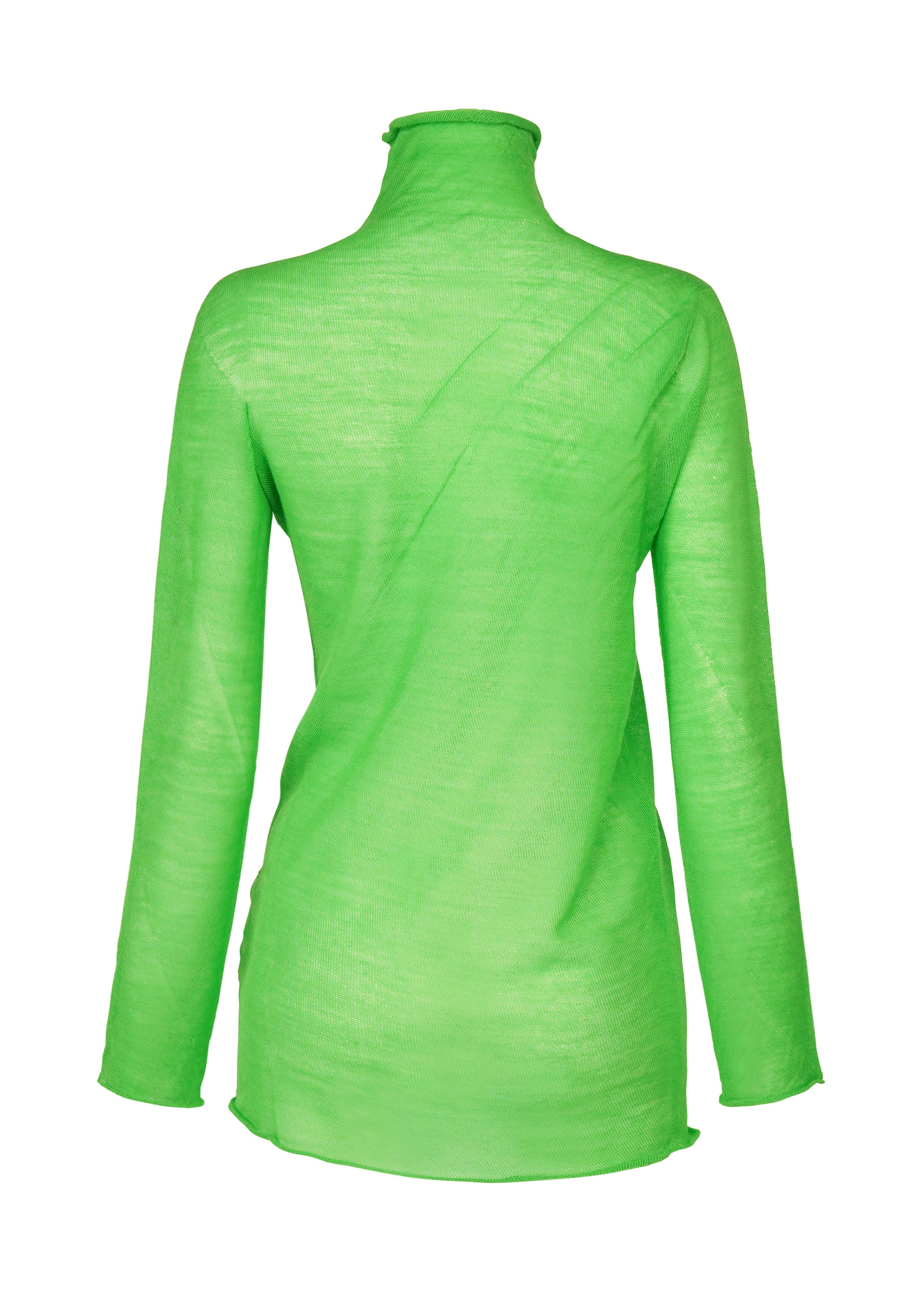 Issey Miyake Hug vlněný top off-white sochařský vzor