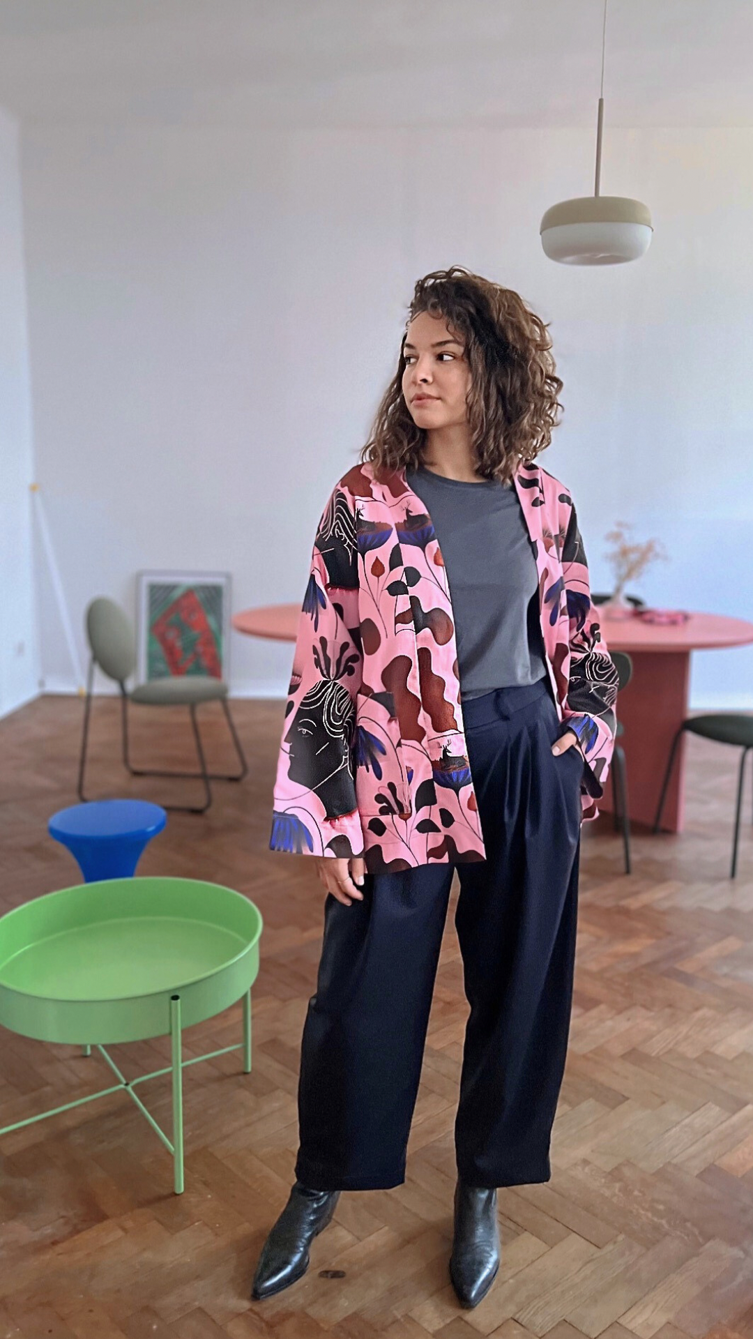 Aurelia & Zwei Frauen Nubia kimono marsala