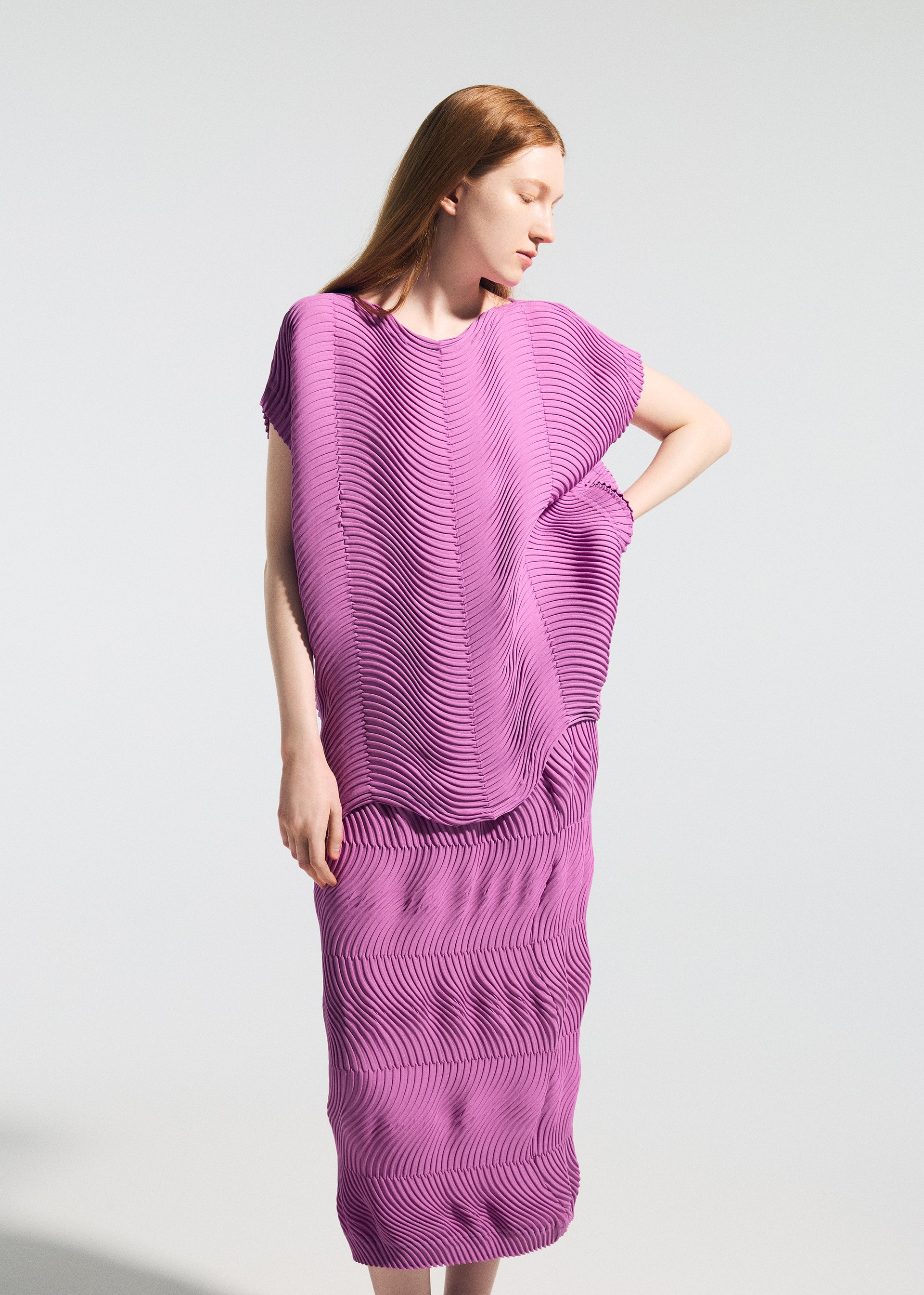 Issey Miyake Type-P 006 plisovaný top černý vel. 1