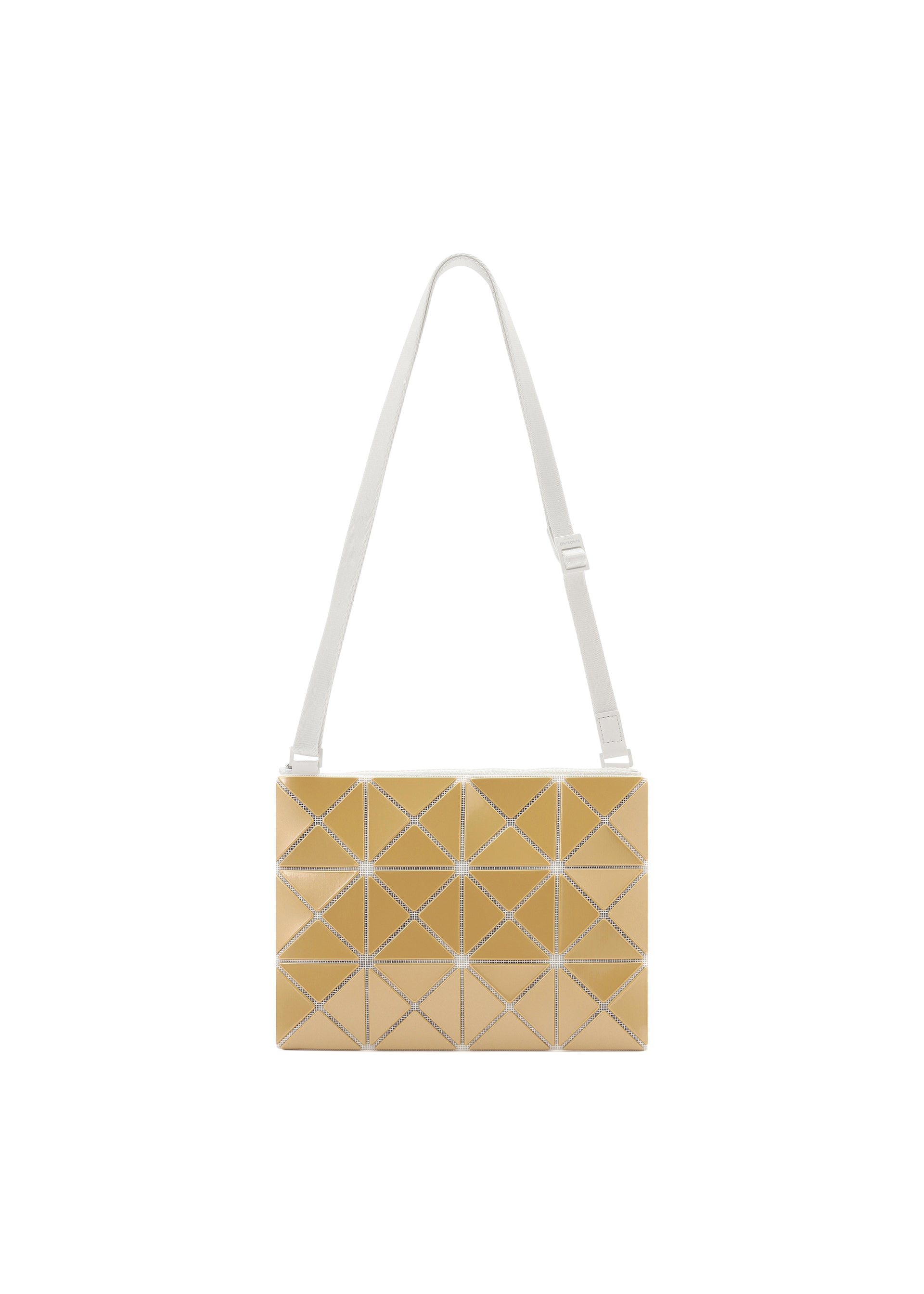 Issey Miyake Lucent Metallic crossbody kabelka šedá