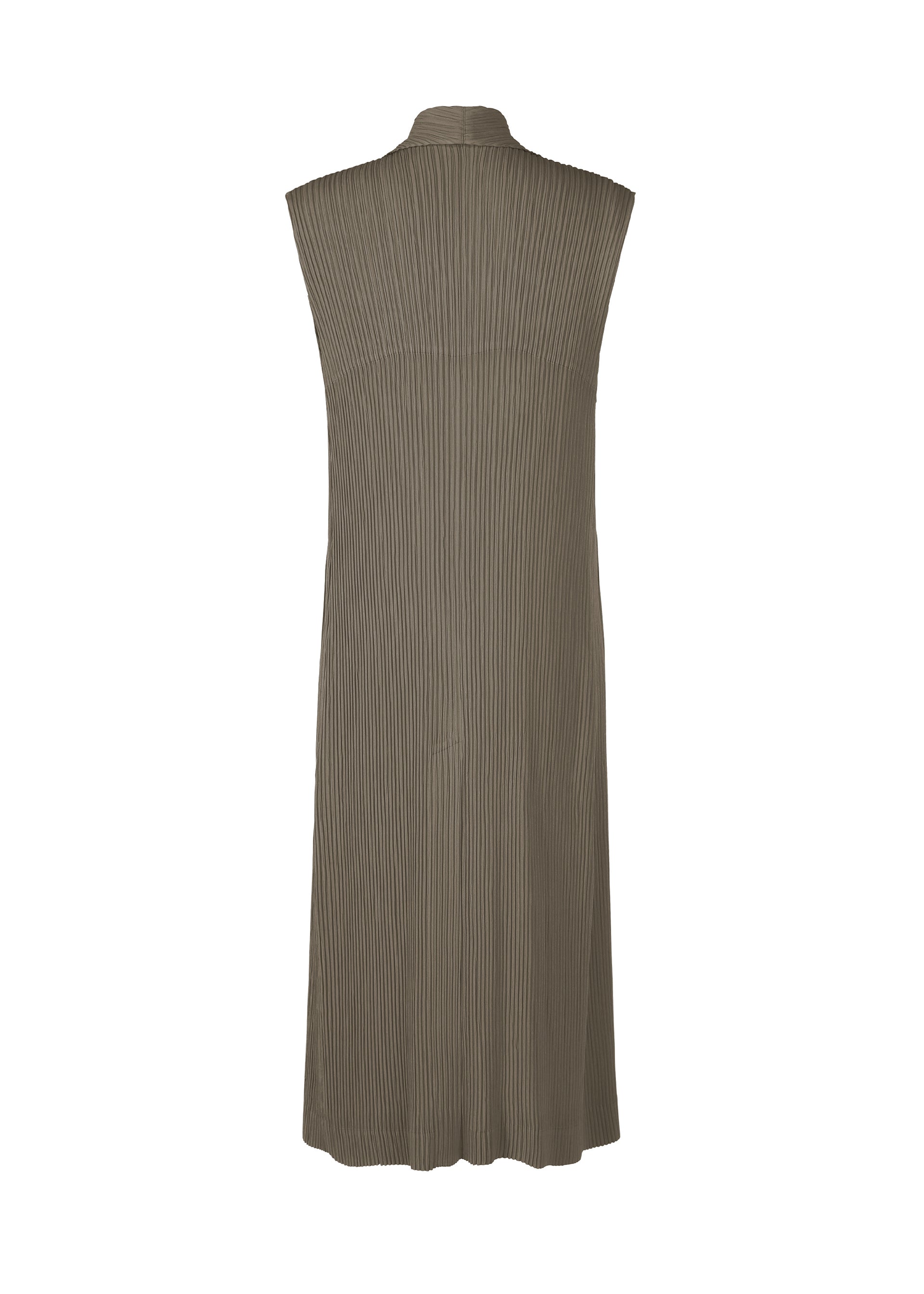 Issey Miyake Hatching Pleats plisovaná vesta šedá 1