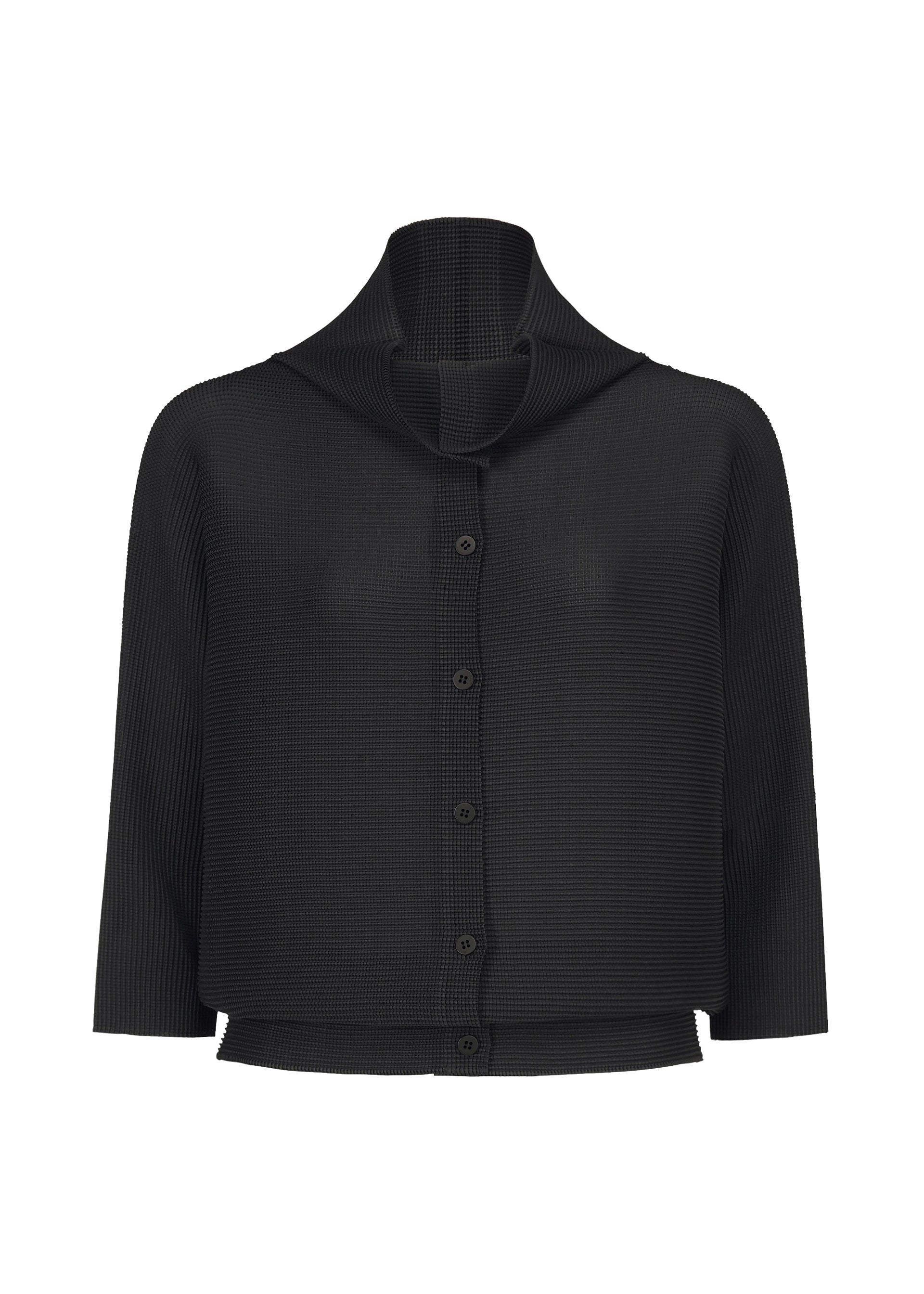 me Issey Miyake Dolman Stretch Pleats kardigan bílý