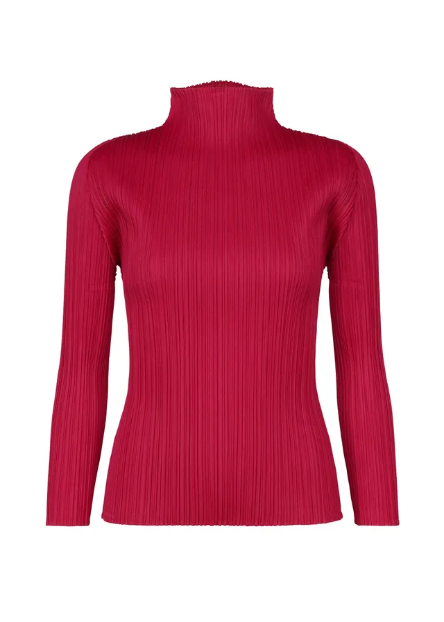 Pleats Please Issey Miyake New Colorful Basics 4 rolák karmínová