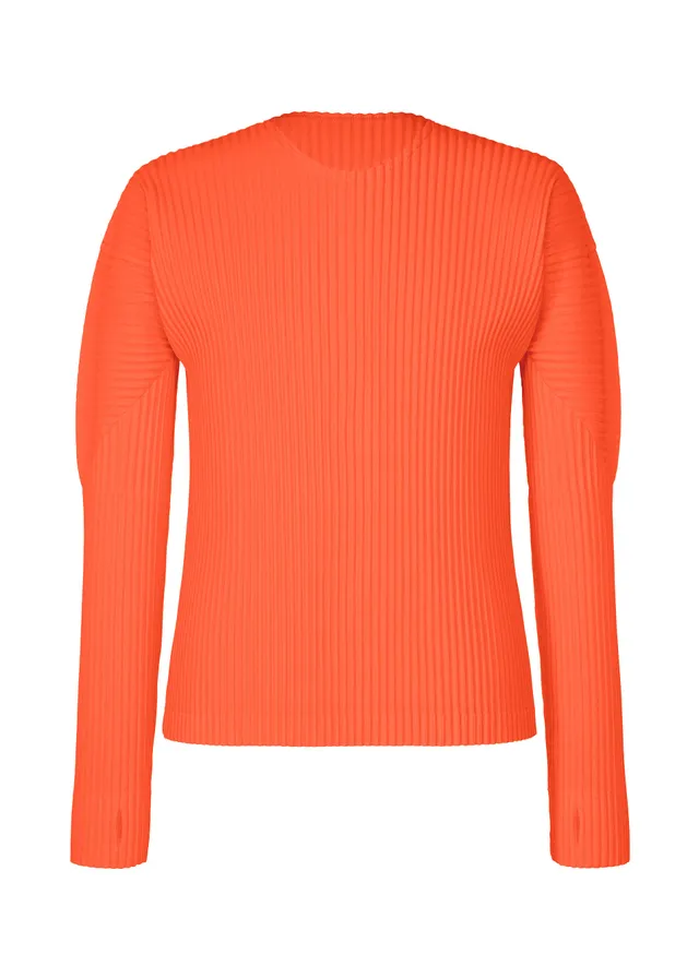 Issey Miyake Color Pleats 1 top s dlouhým rukávem flash red polyester