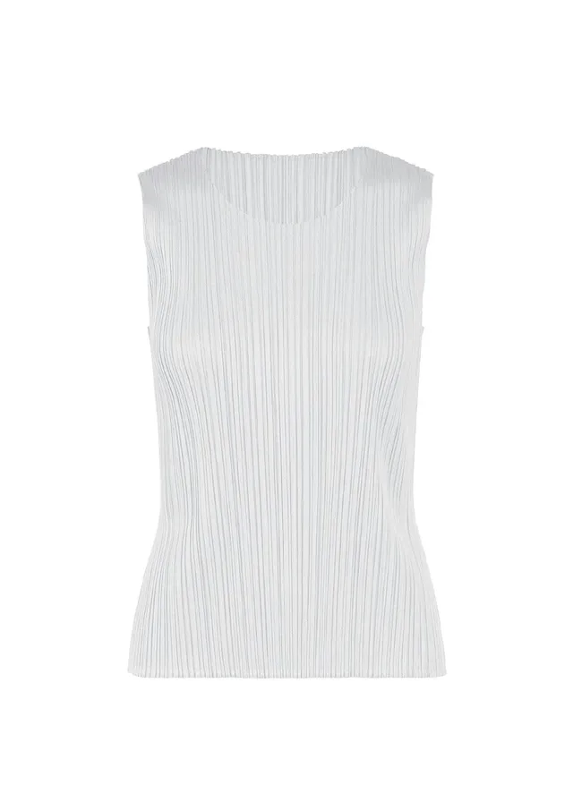 Issey Miyake Basics tílko light gray plisované