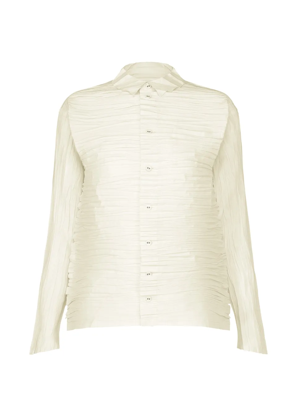 Issey Miyake Shibari Shirt košile bílá vel. 2 řasená