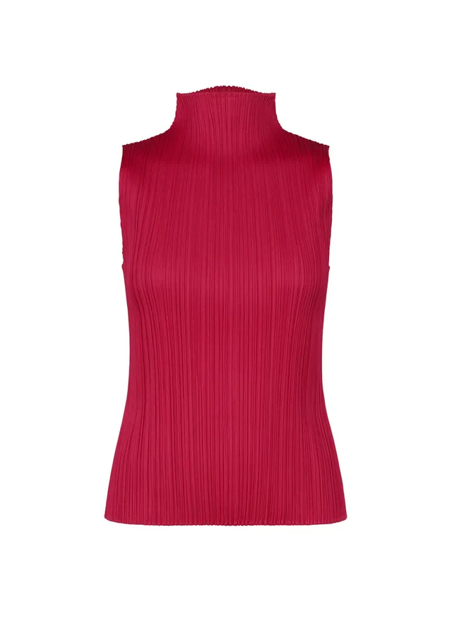 Issey Miyake New Colorful Basics 4 dámský top karmínový