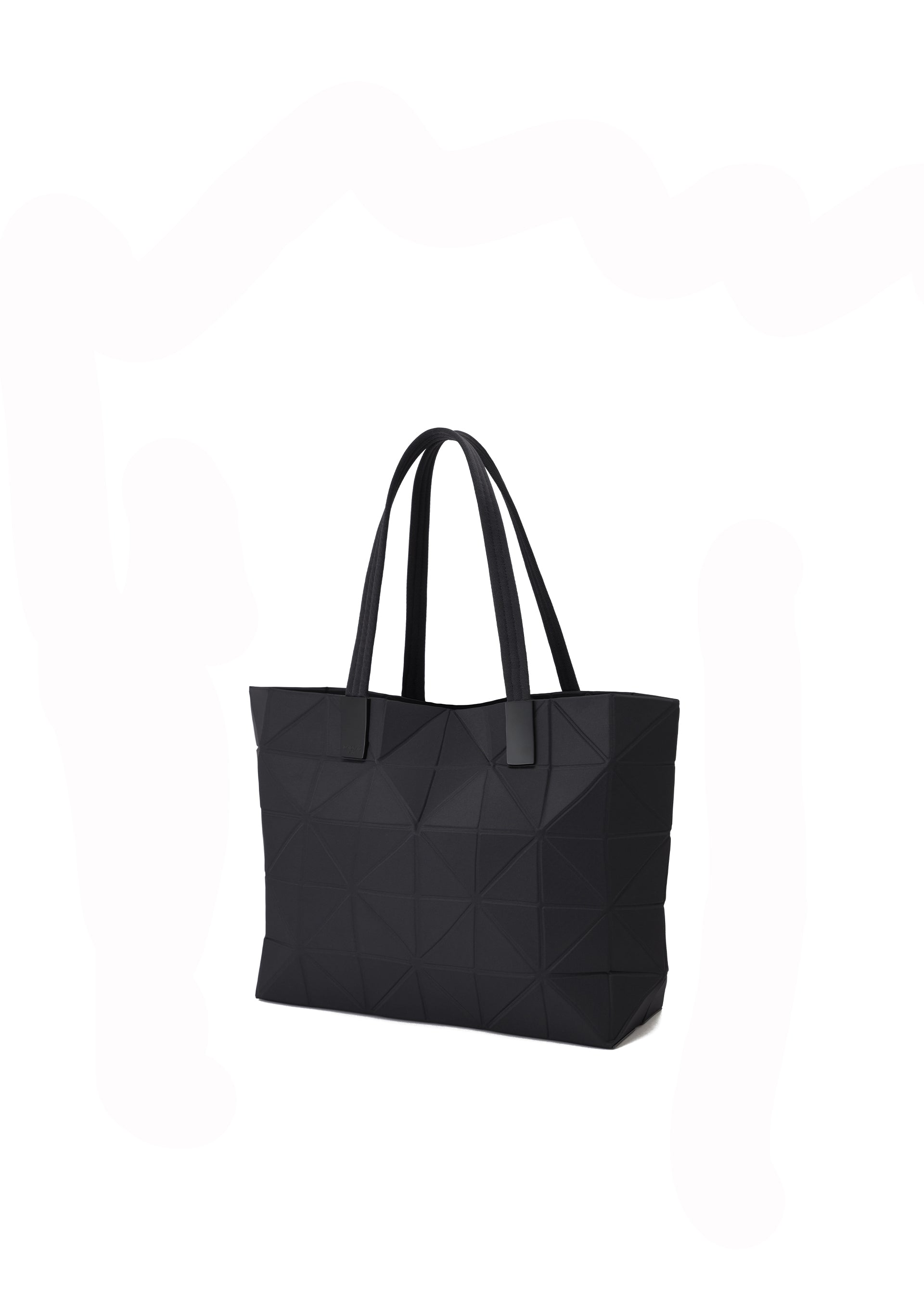 Issey Miyake Track large tote kabelka černá trojúhelník