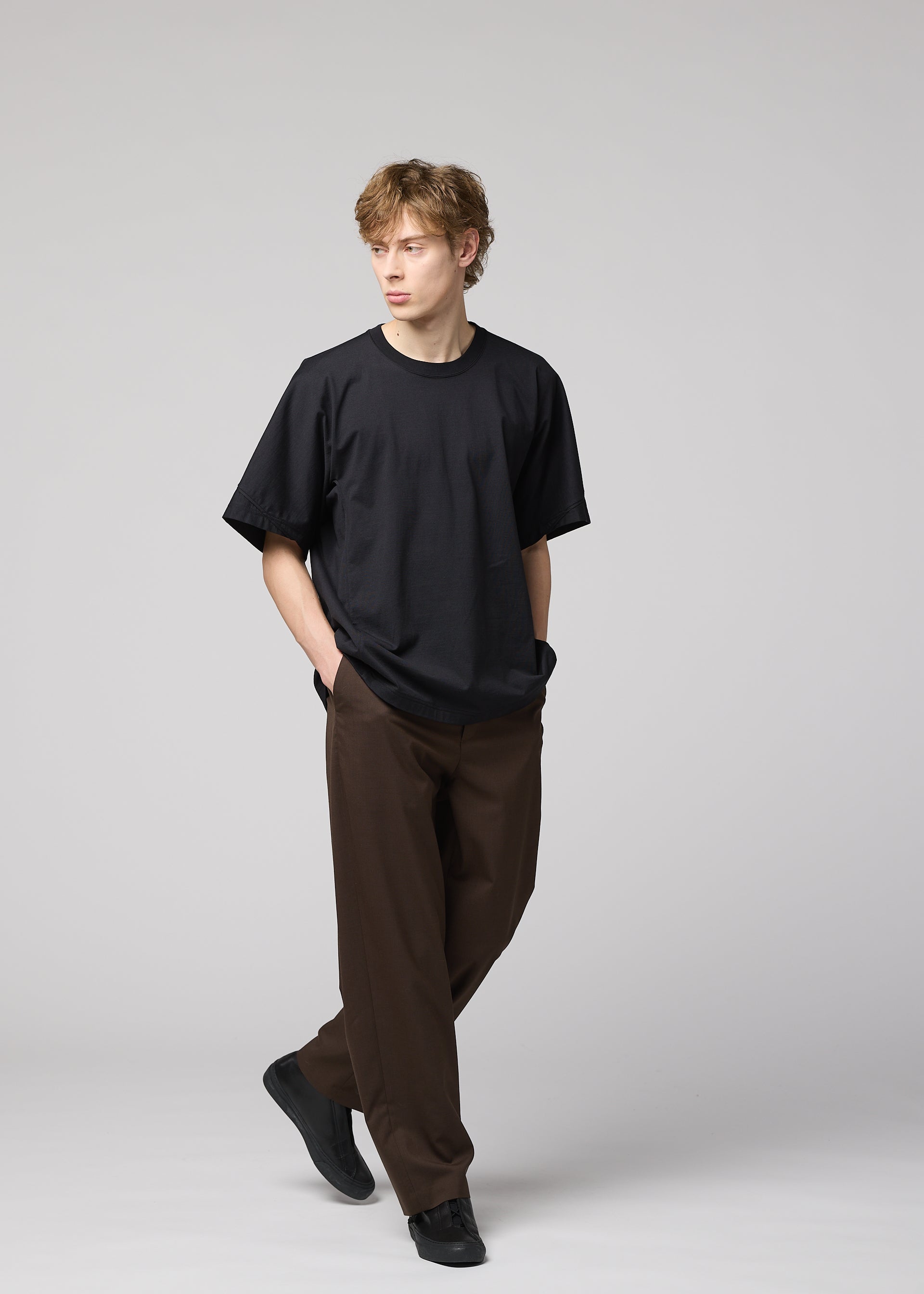 Issey Miyake Turn tričko bílé bavlněné