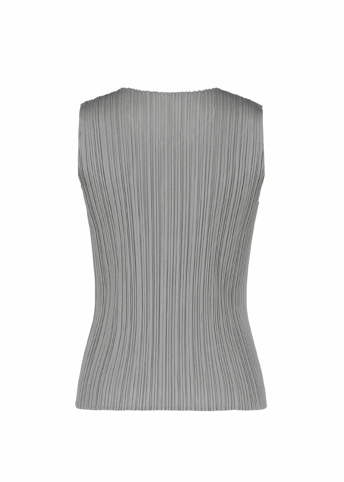 Issey Miyake Basics tílko light gray plisované