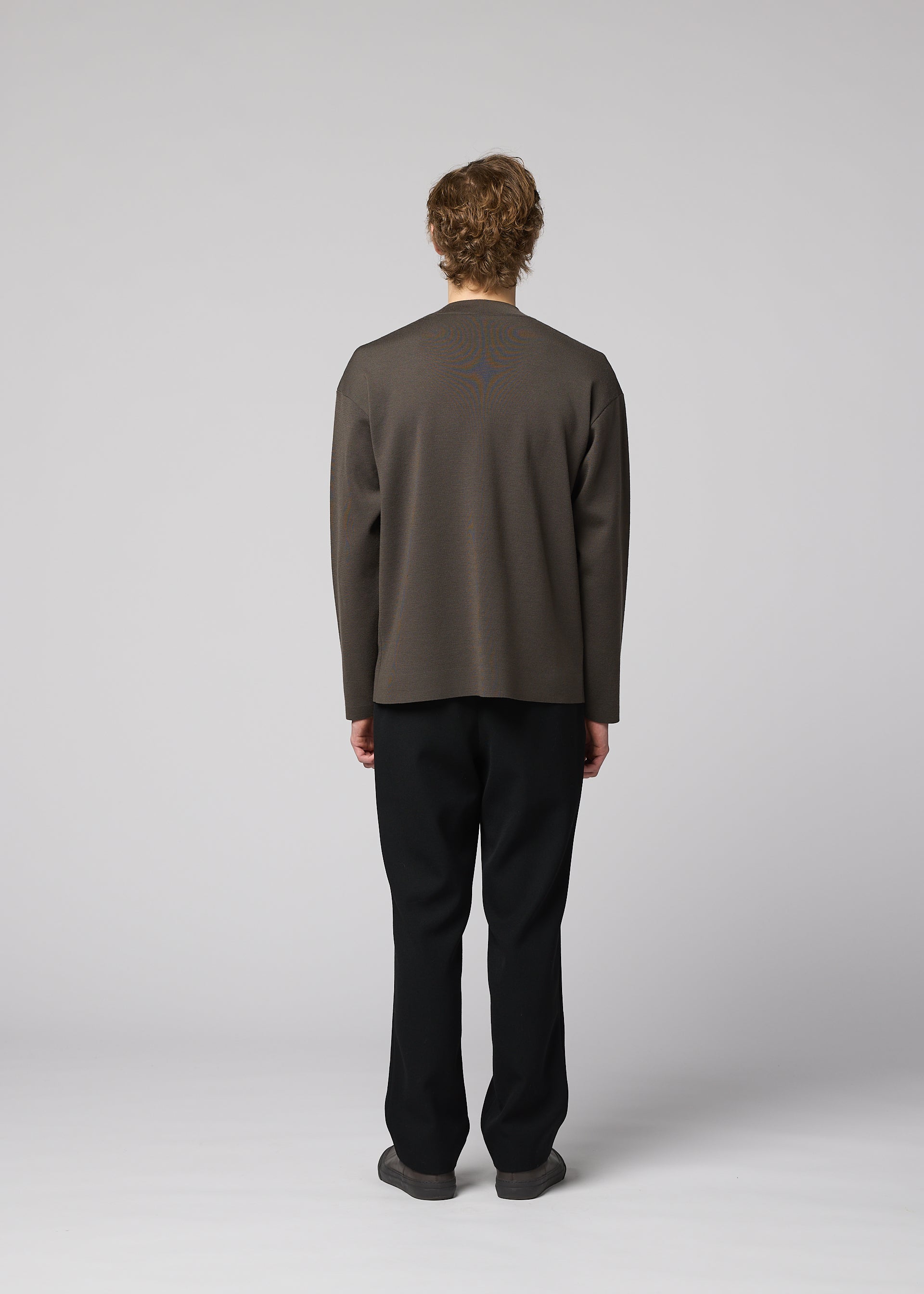 Issey Miyake IM Men Front Back pánské kalhoty černé vlněné