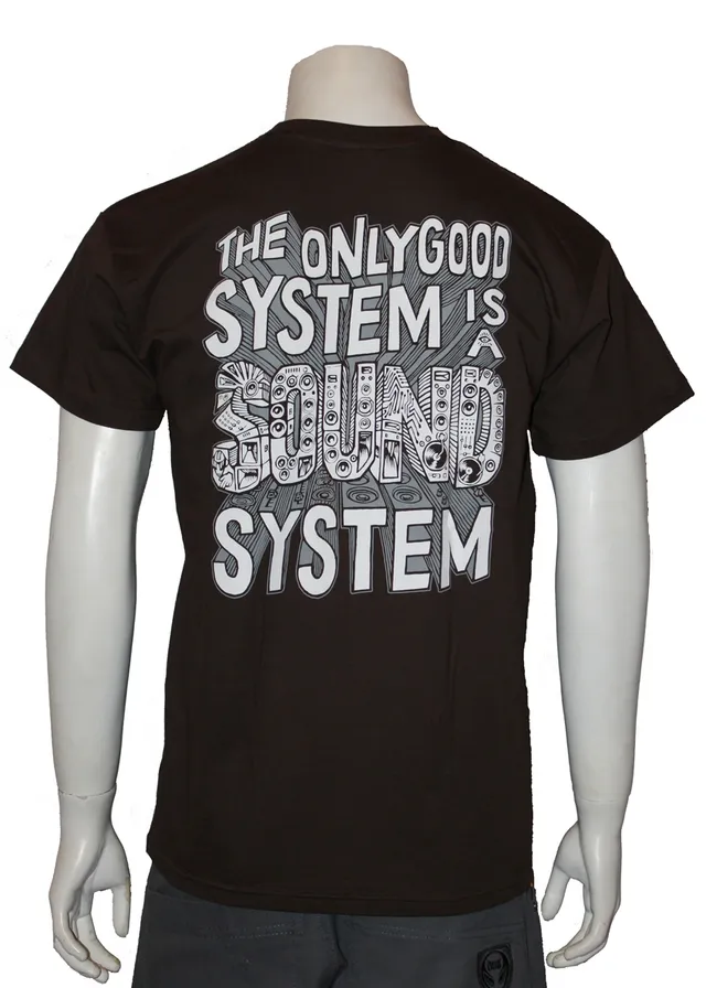 Alien DNA Only good system tričko pánské hnědé bavlna
