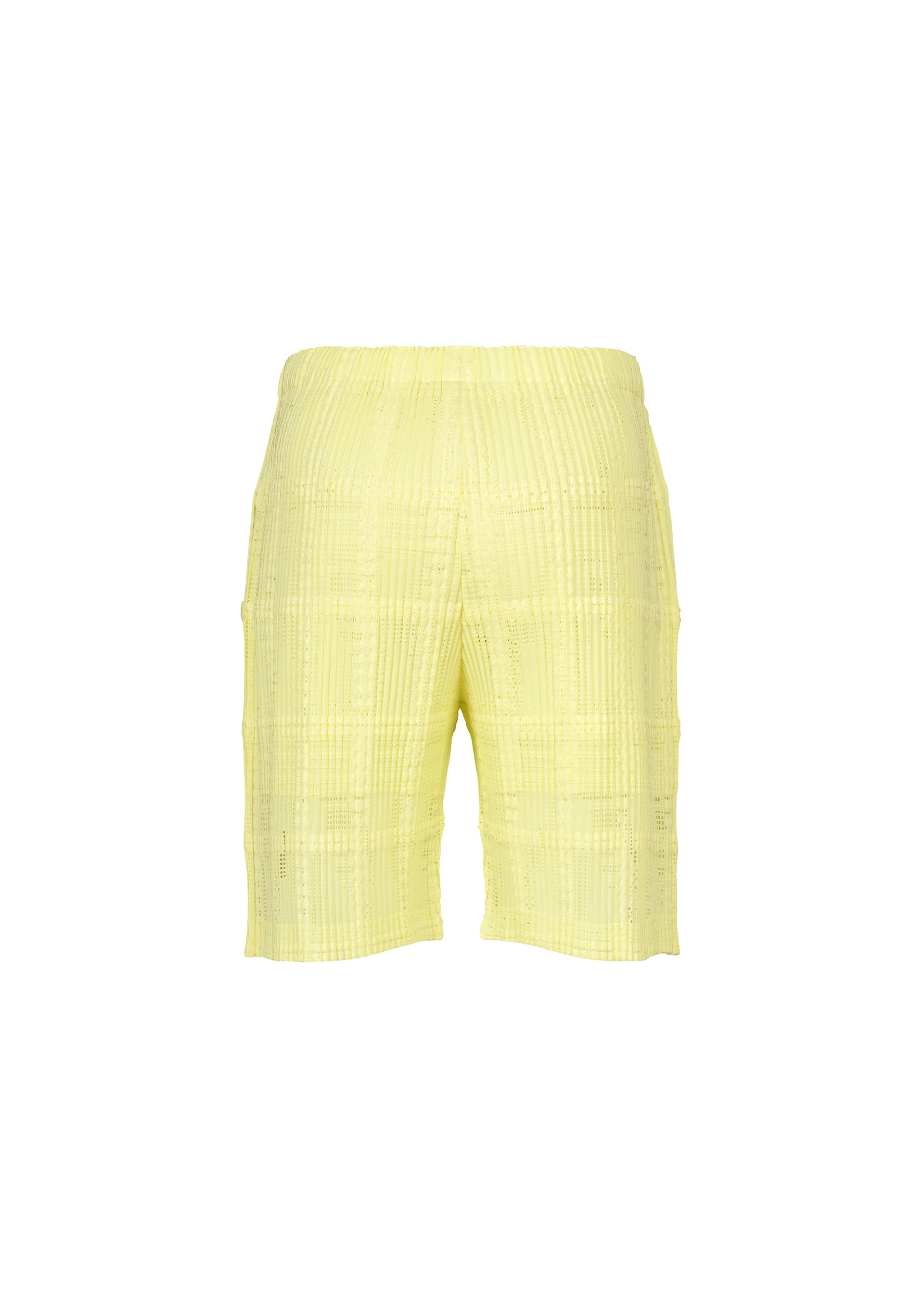 Homme Plissé Issey Miyake Lace Grid kraťasy bílé