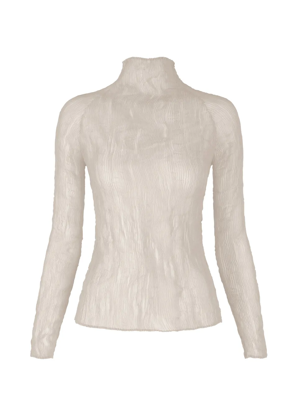 Issey Miyake Chiffon Twist 3 top světle šedá plisovaný