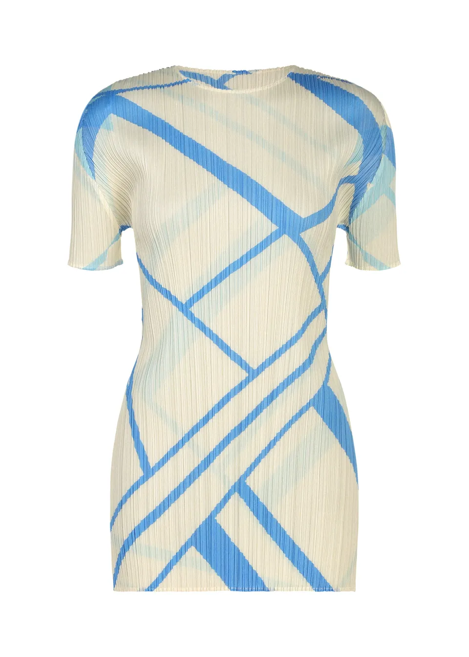 Issey Miyake Fold Line tunika off white vel. 3 linková