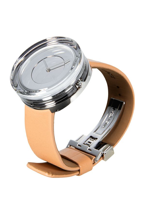 Issey Miyake Glass Watch hodinky béžové skleněné