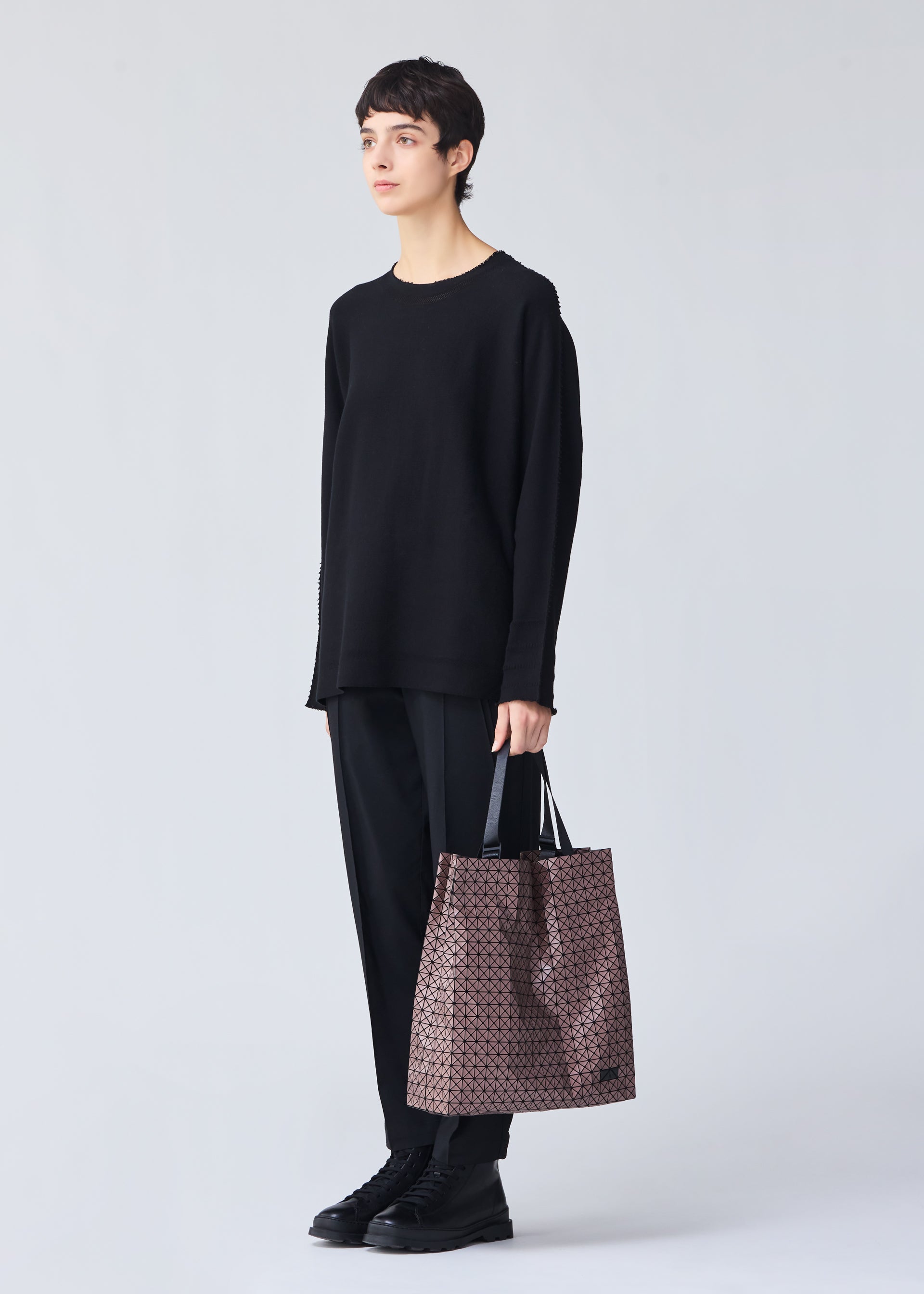 Issey Miyake Cart S Metallic tote taška modrá A4