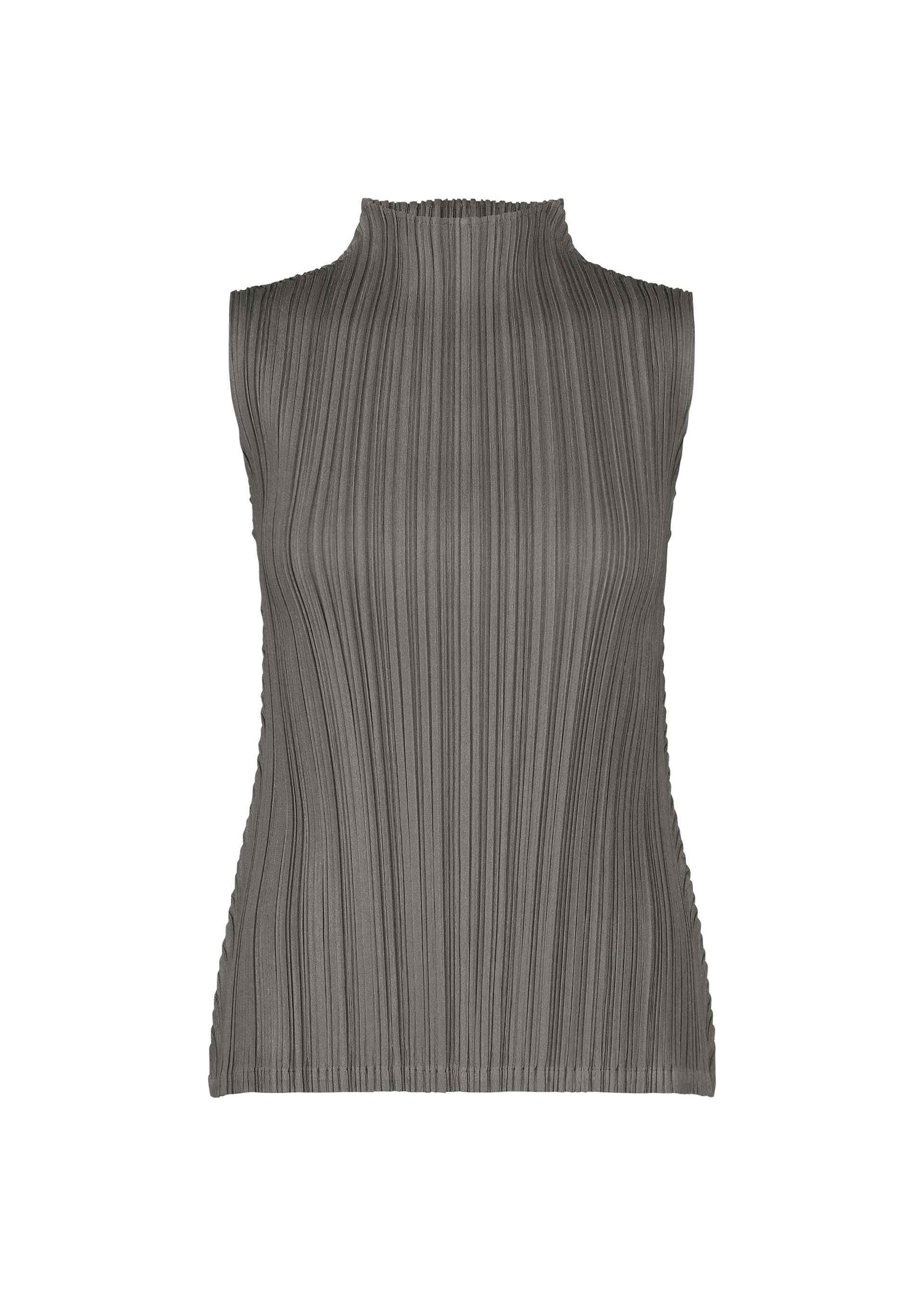 Issey Miyake Mellow Pleats top černý bez rukávů