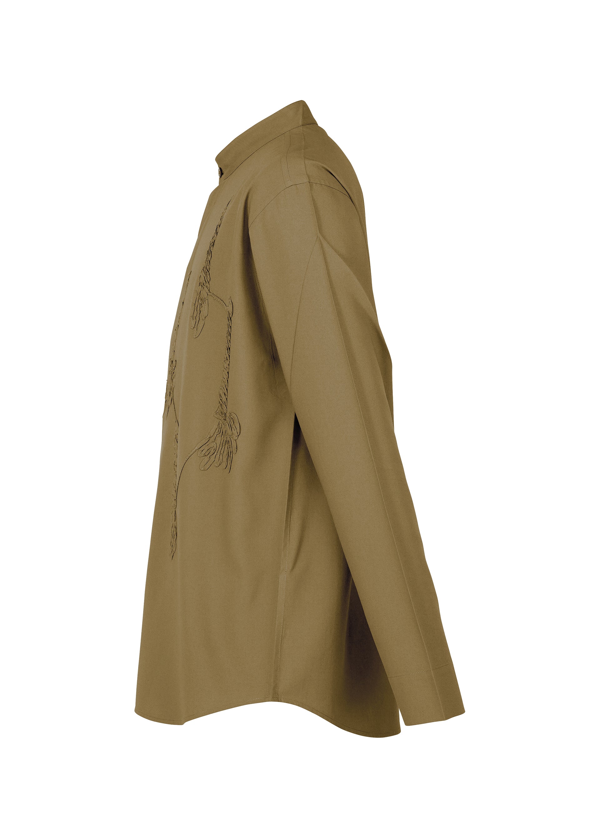 Issey Miyake Homme Plissé Embroidery Press košile White