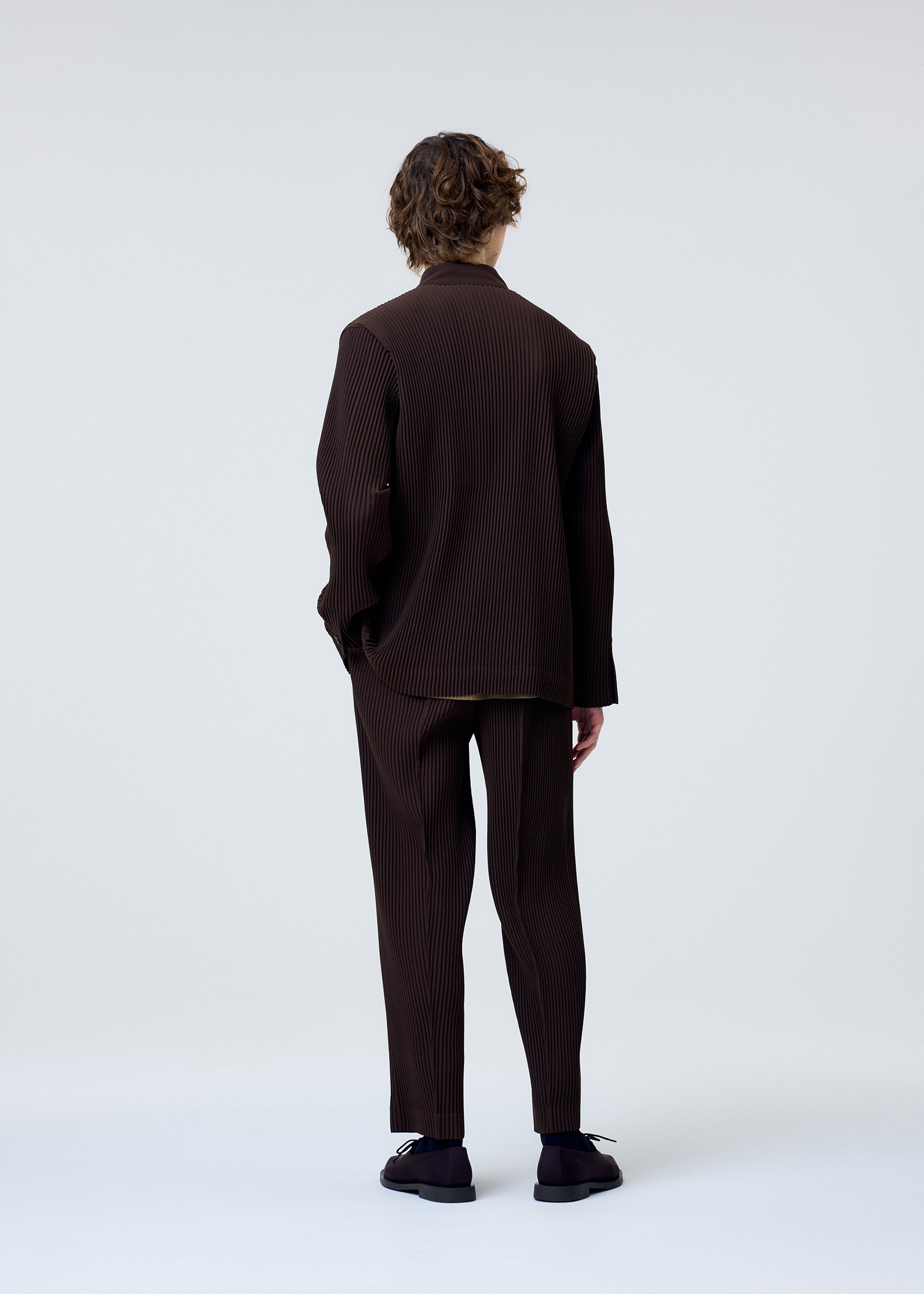 Issey Miyake Tuxedo Pleats sako černé vel. 3 splývavé