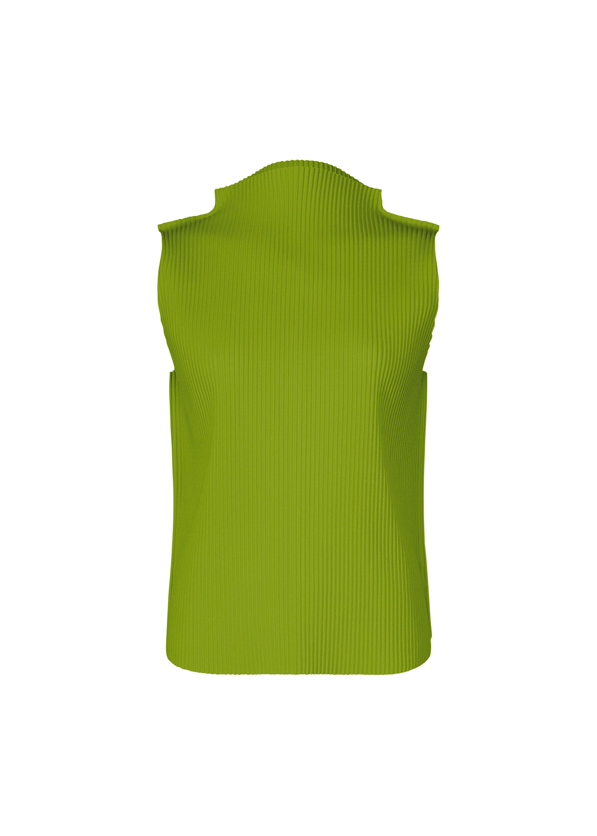 Issey Miyake Round Pleats top canary yellow plisovaný