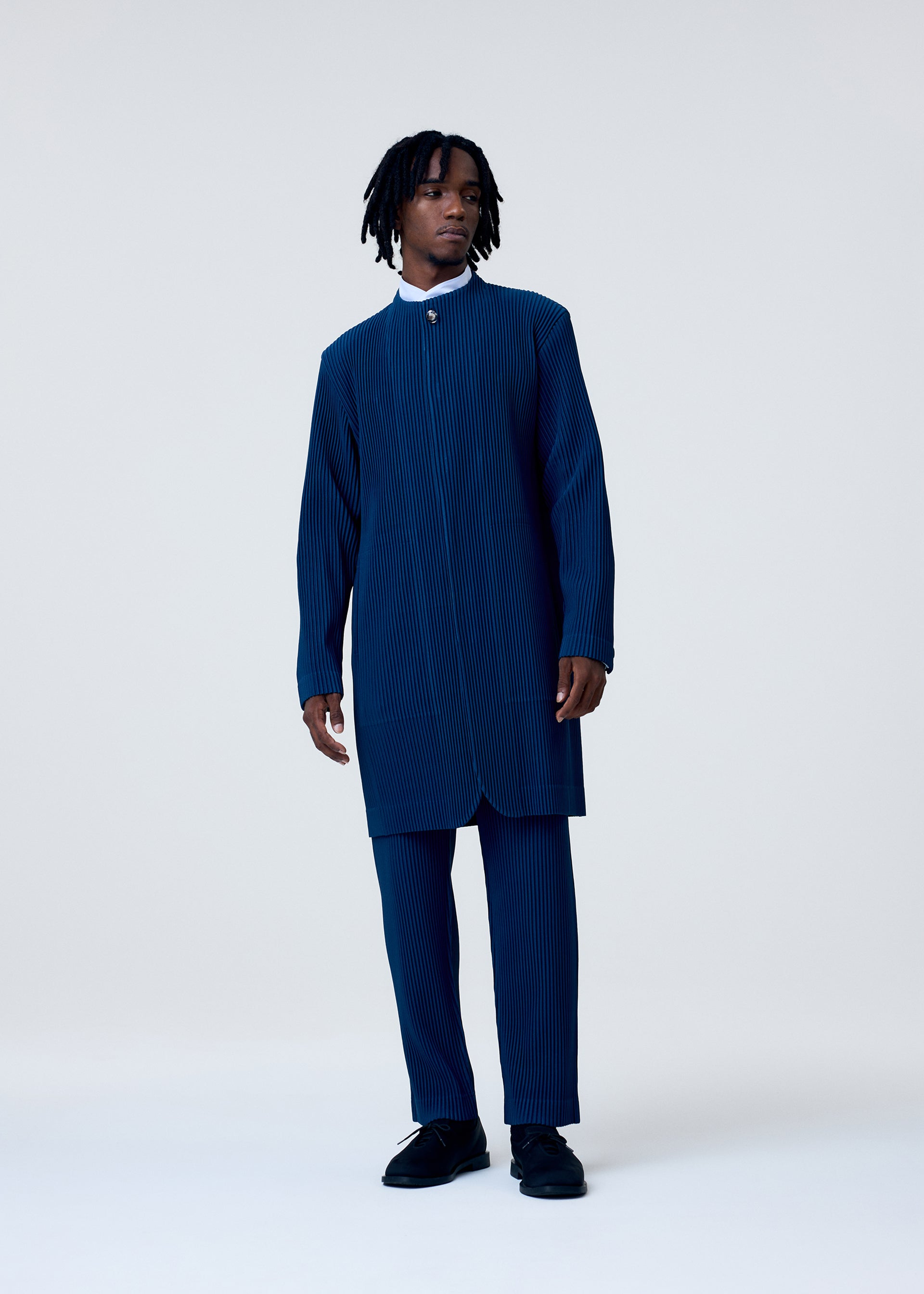 Issey Miyake Tailored Pleats 1 kalhoty zelenošedé