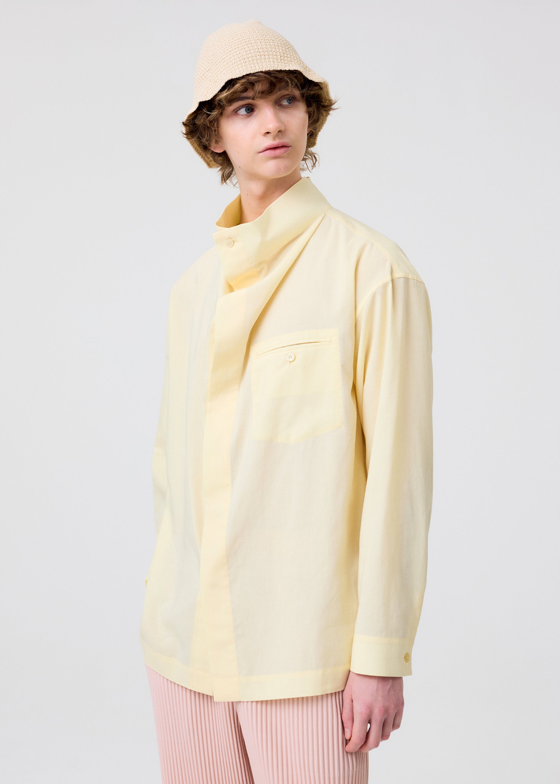 Homme Plissé Issey Miyake Crochet Hat klobouk černá