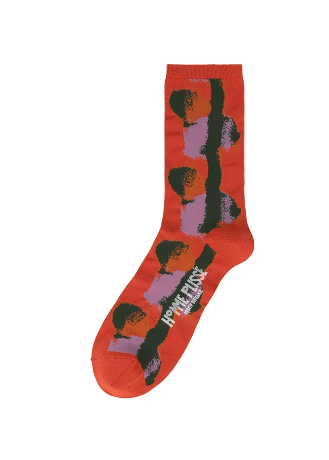 Issey Miyake Dawn Socks ponožky červené gradient