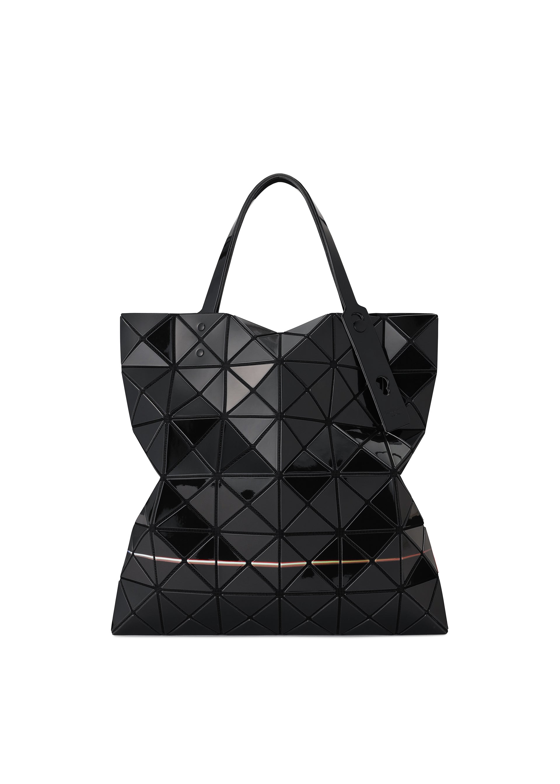 Issey Miyake Warp tote taška červená mix lak