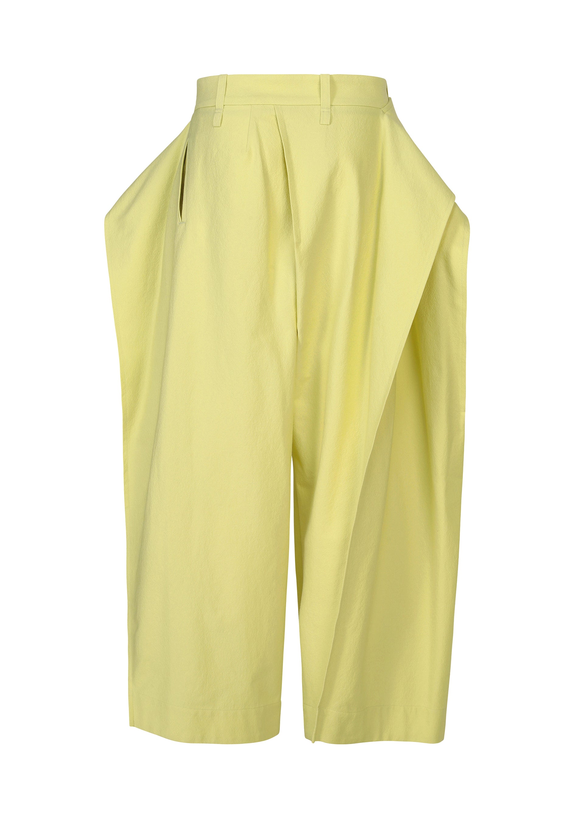 Issey Miyake Grainy kalhoty OFF-WHITE strečové