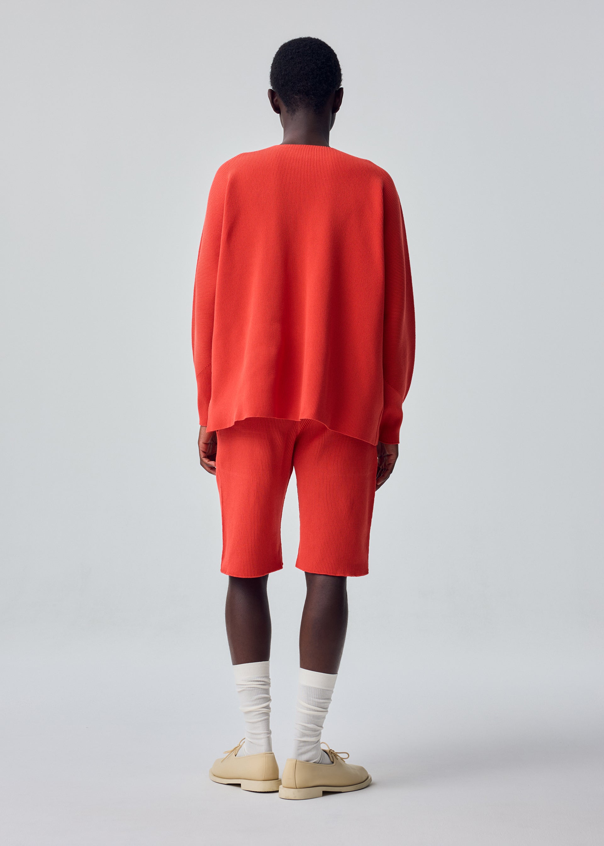 Issey Miyake Basic Knit šortky Light Gray s kapsami