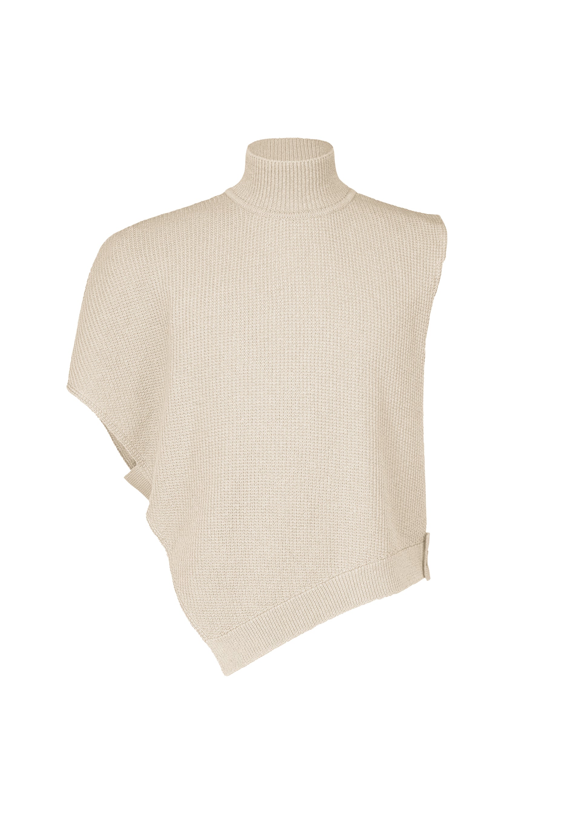 Issey Miyake Wafer Knit top černý asymetrický pánský