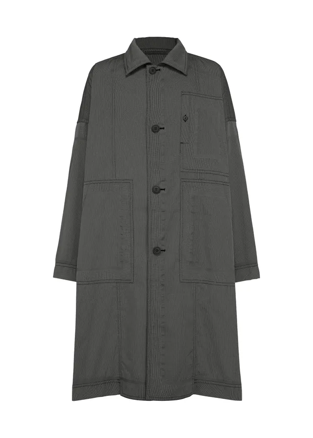 Issey Miyake Type-U 001-1 kabát tmavě šedá
